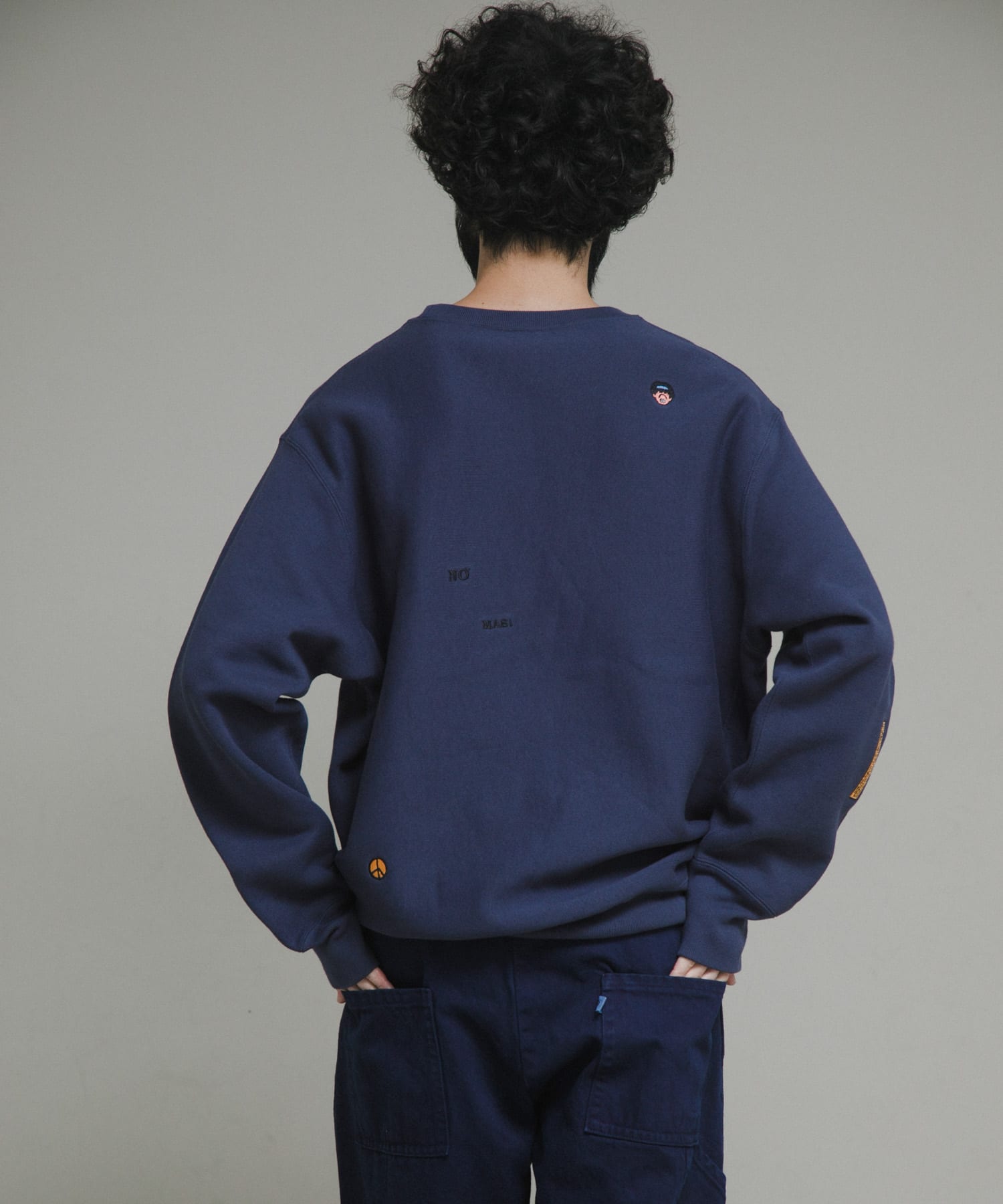『別注』LOWERCASE×Champion　LCリバースウィーブbyFACEOKA ダークネイビー M