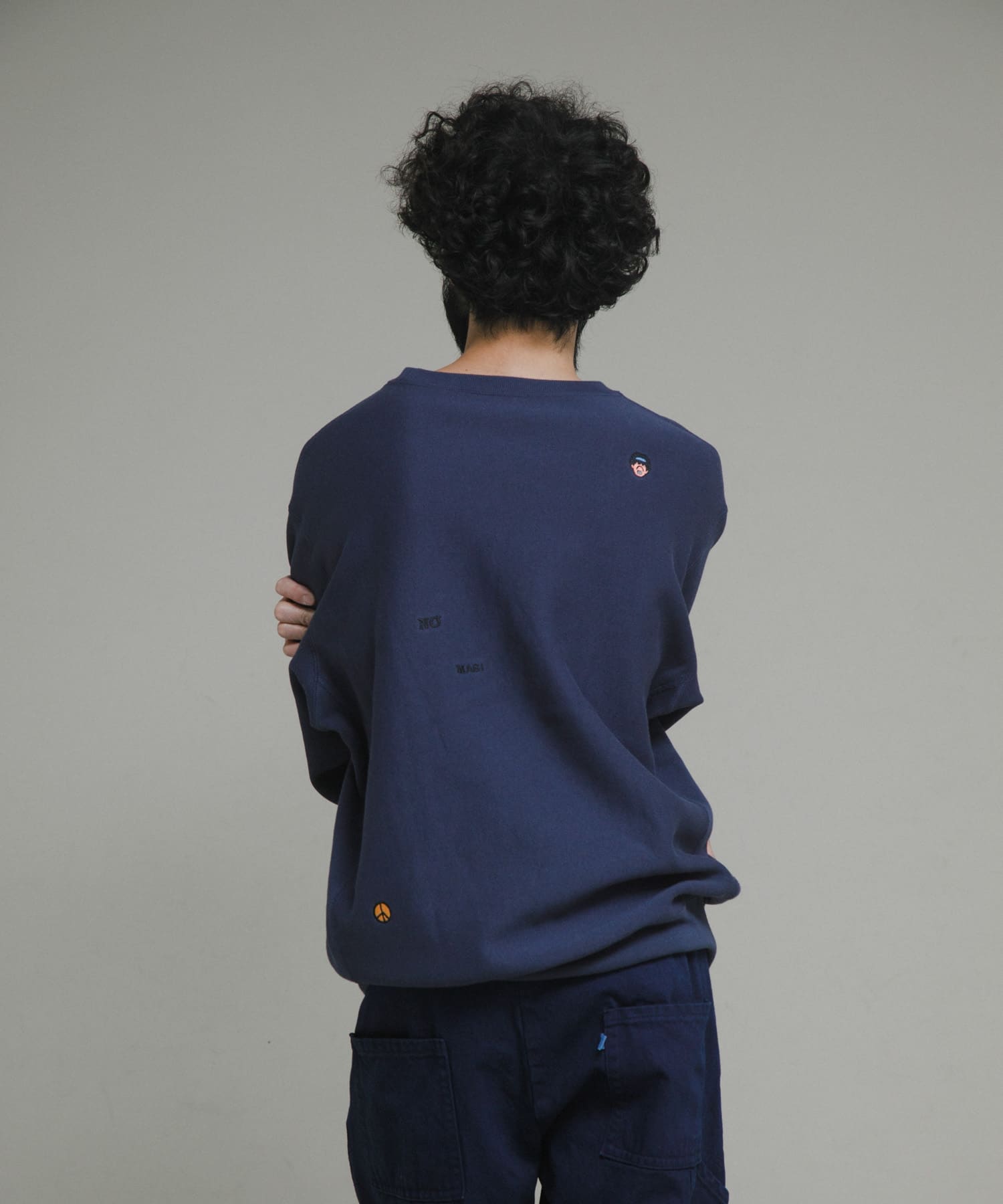 『別注』LOWERCASE×Champion　LCリバースウィーブbyFACEOKA ダークネイビー M