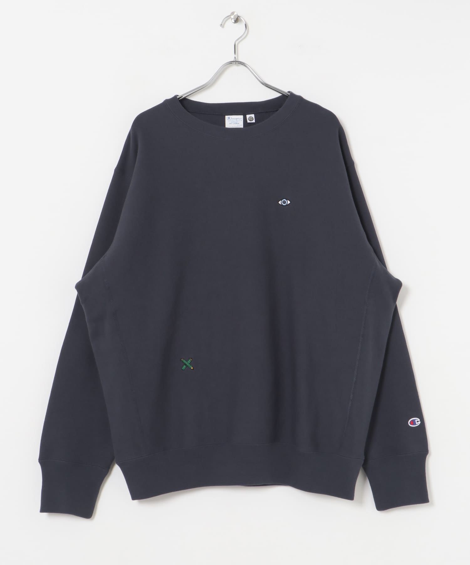 『別注』LOWERCASE×Champion　LCリバースウィーブbyFACEOKA ダークネイビー M