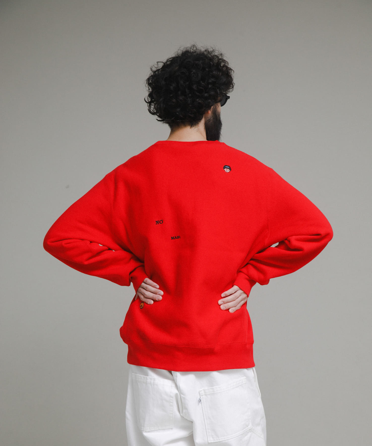 『別注』LOWERCASE×Champion　LCリバースウィーブbyFACEOKA レッド M
