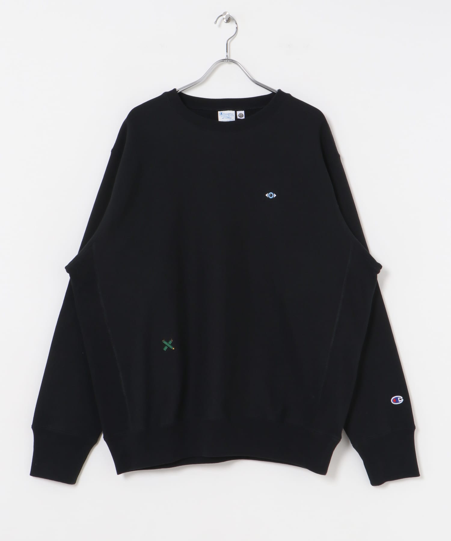 『別注』LOWERCASE×Champion　LCリバースウィーブbyFACEOKA ブラック M