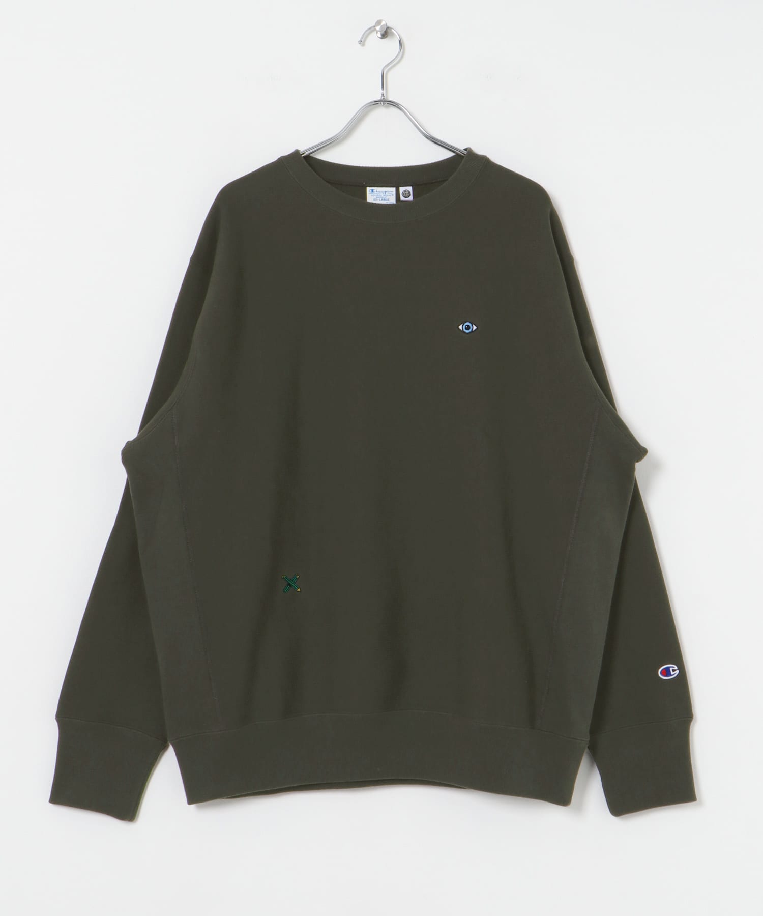 『別注』LOWERCASE×Champion　LCリバースウィーブbyFACEOKA オフブラック M