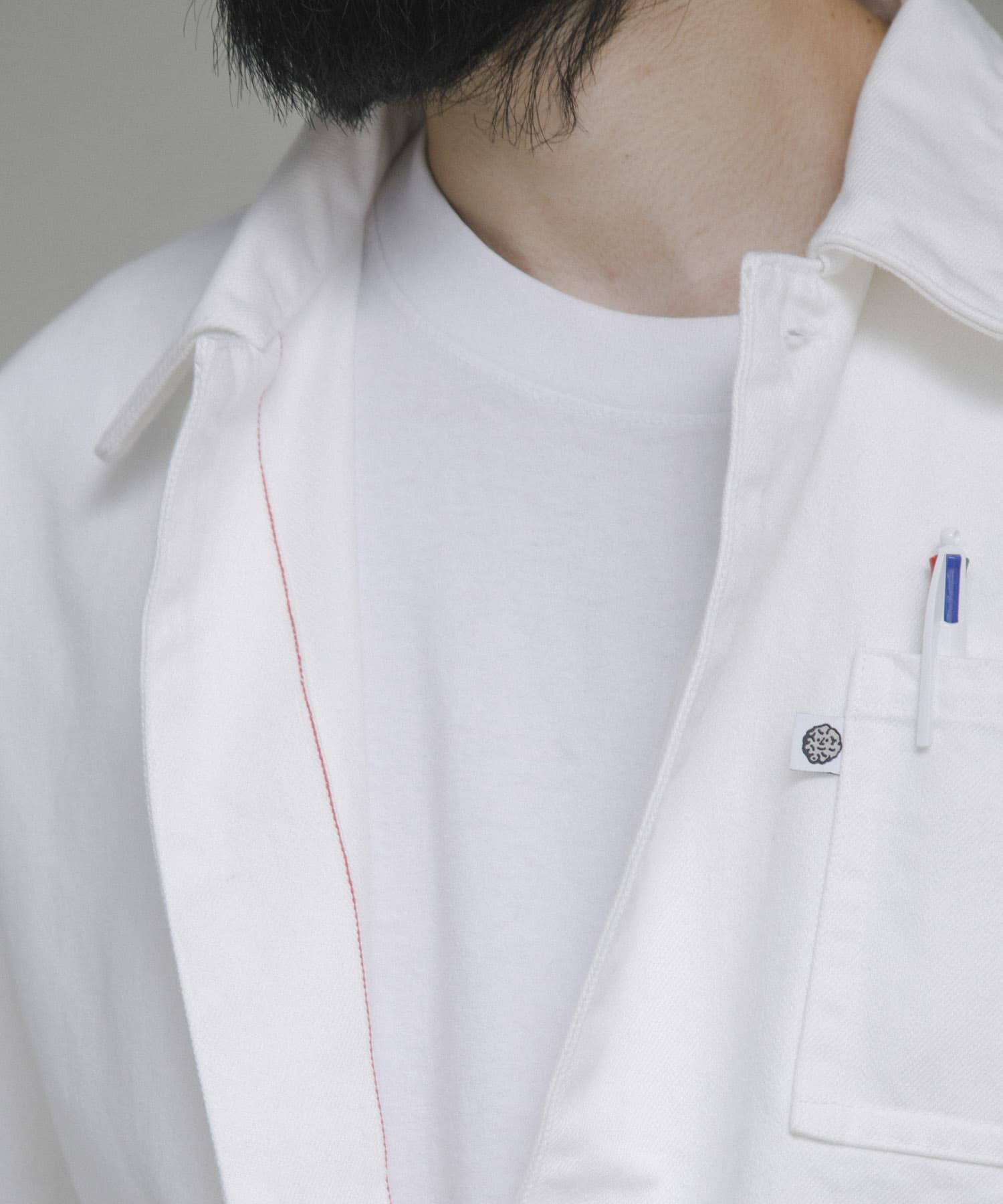 『別注』LOWERCASE×URBS　FACEカバーオール WHITE M