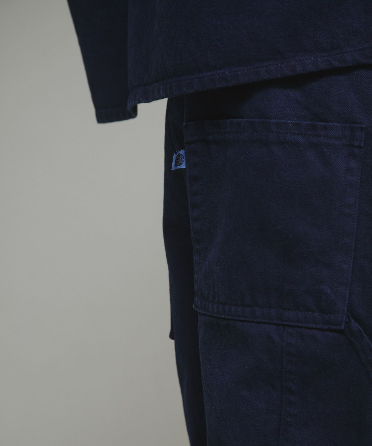 『別注』LOWERCASE×URBS　FACEオーバーパンツ INDIGO M