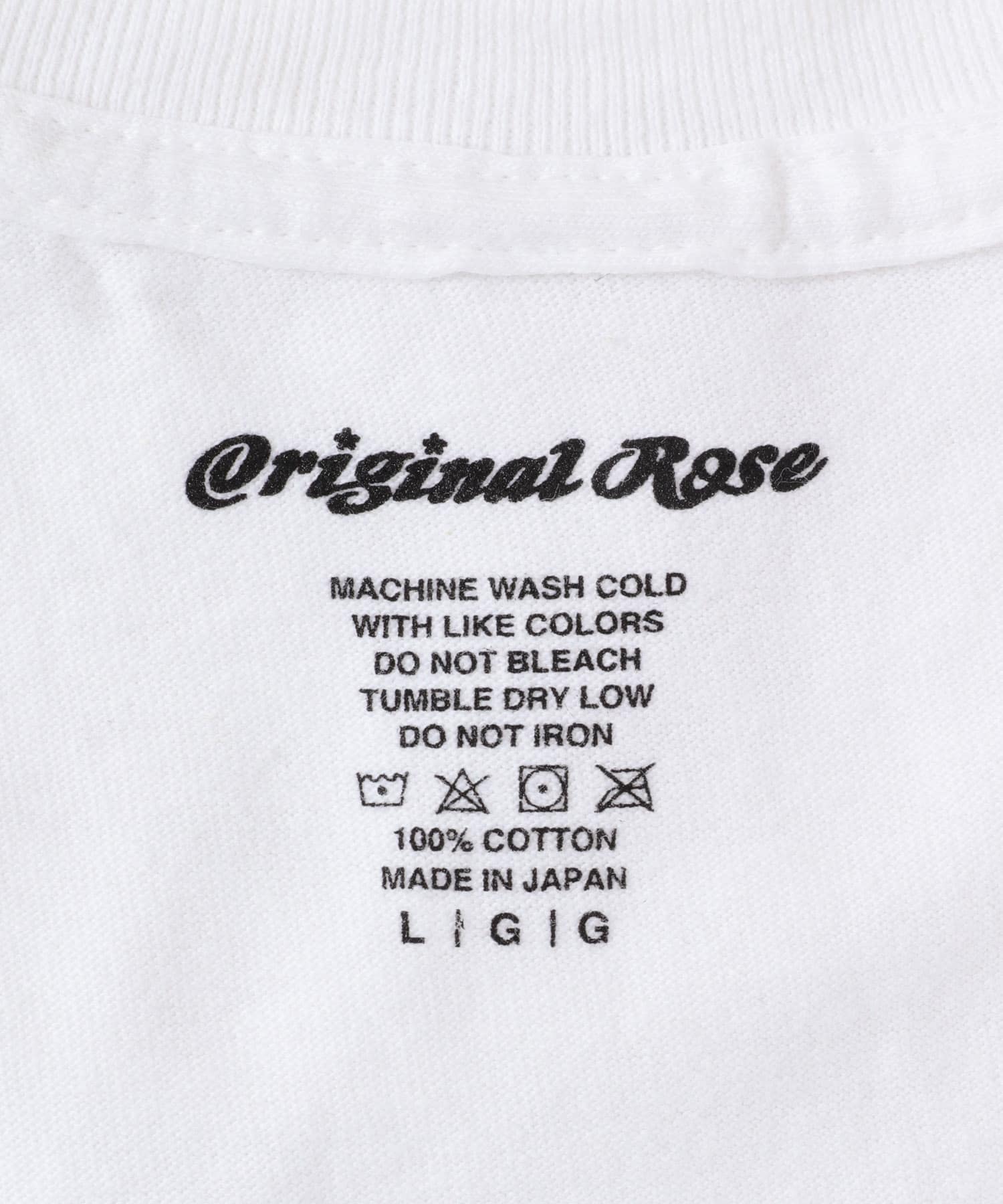 Original Rose　Logo Tee WHITE M