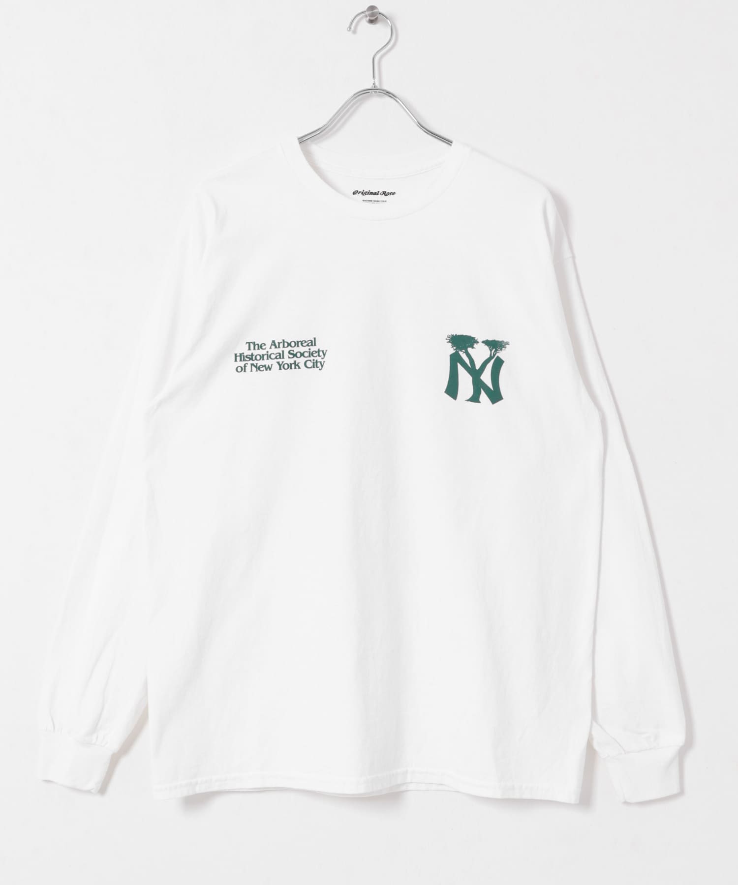Original Rose　NY Tree L/S Tee WHITE L