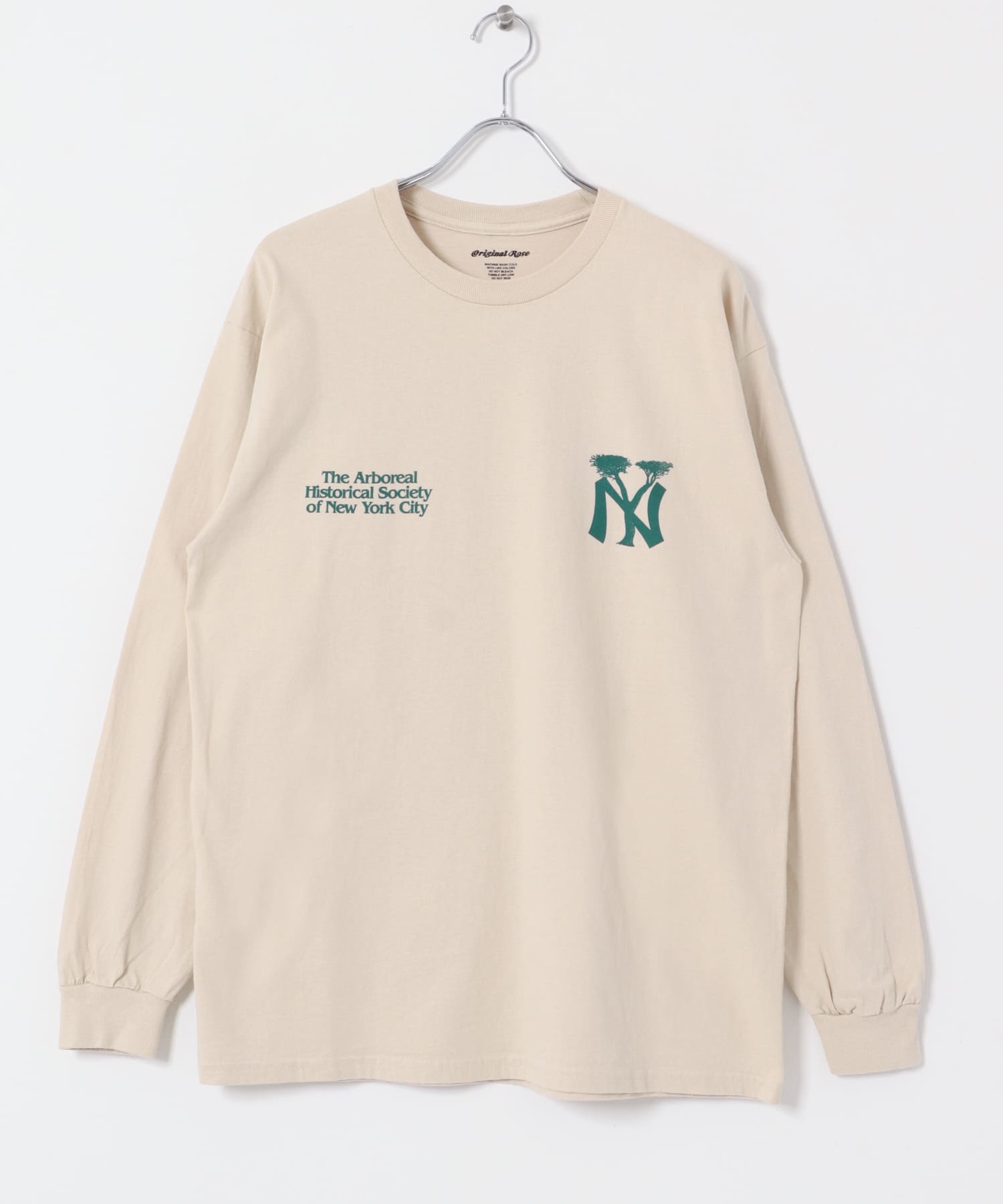 Original Rose　NY Tree L/S Tee SAND L