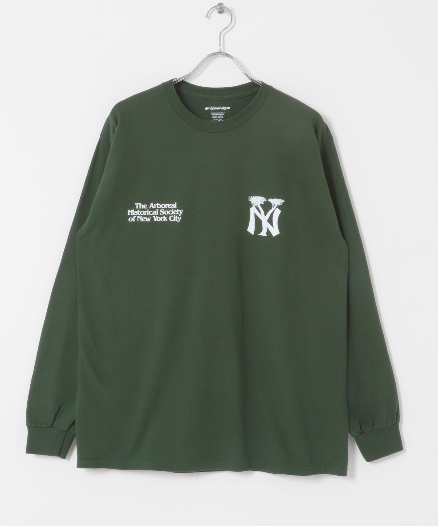 Original Rose　NY Tree L/S Tee GREEN L