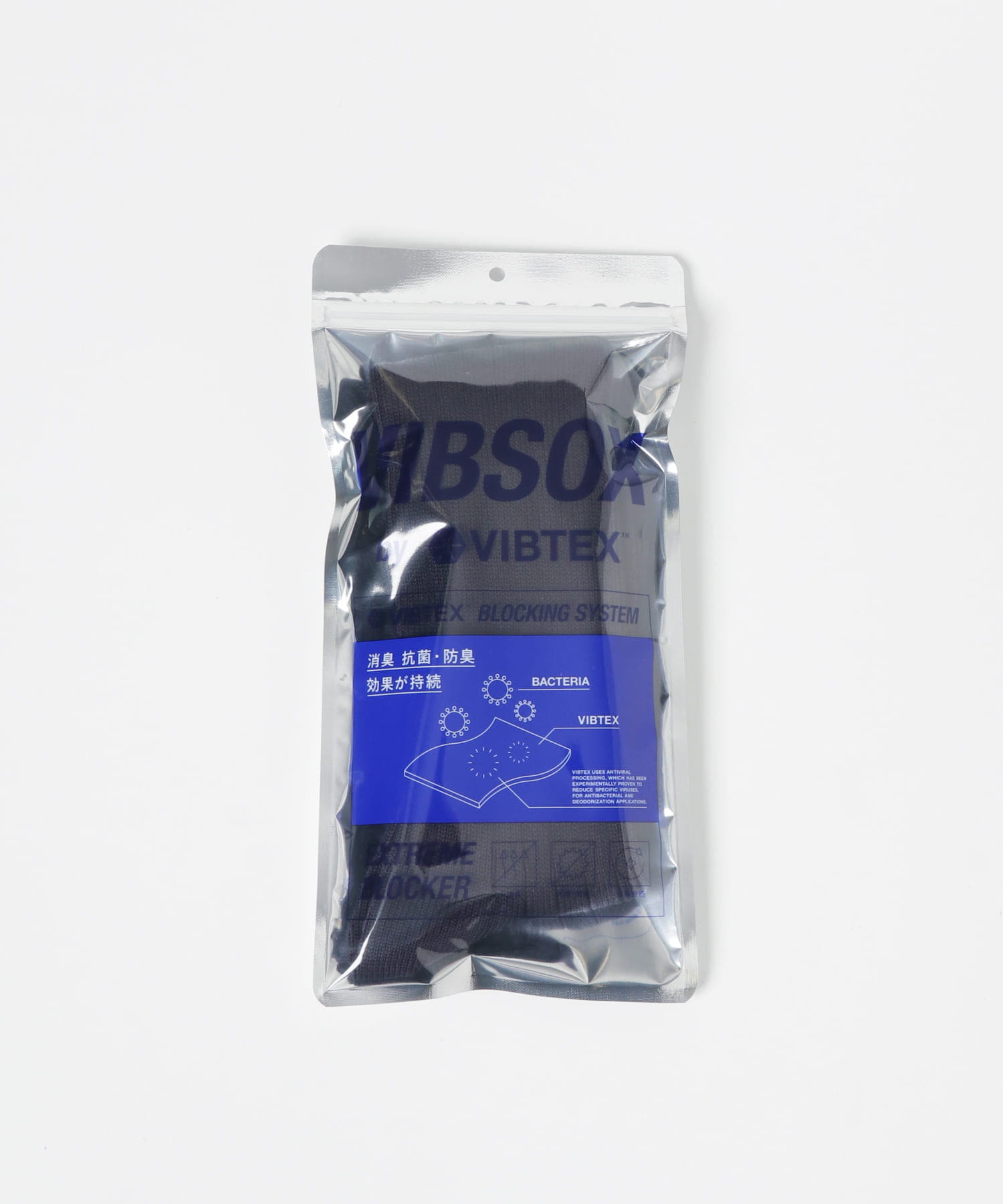VIBSOX　LOOSE RIB SOCKS D NAVY FREE