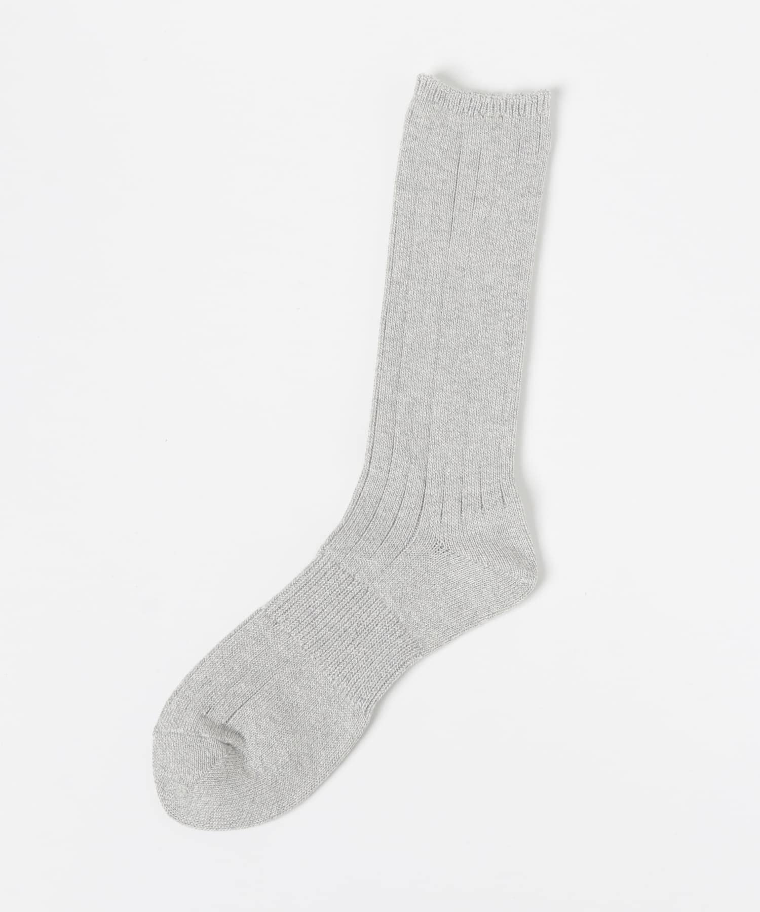VIBSOX　LOOSE RIB SOCKS L H GREY FREE