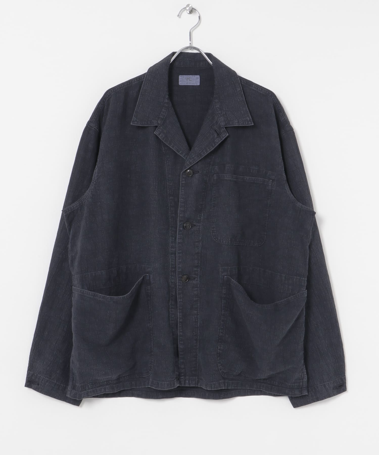HERILL　Linen P41 CoverallJacket Navy 2