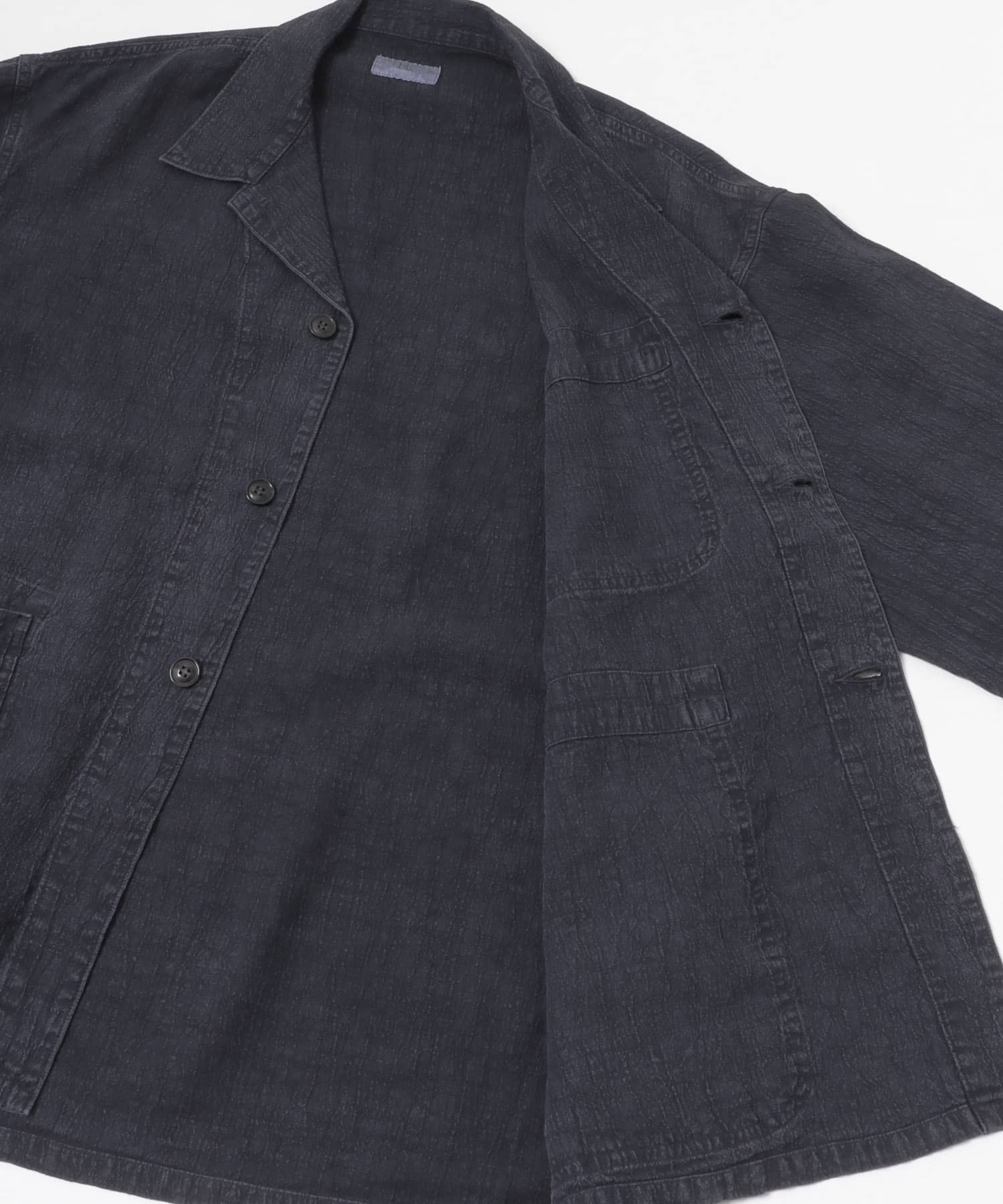 HERILL　Linen P41 CoverallJacket Navy 2