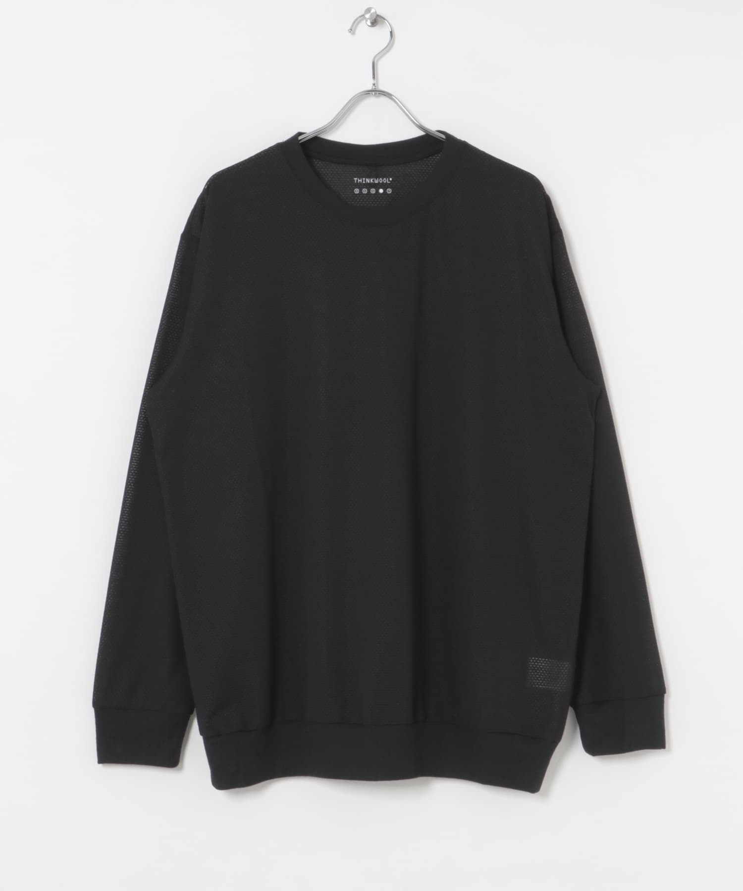 THINKWOOL　TW MESH LONG SLEEVE RIB SHIRTS