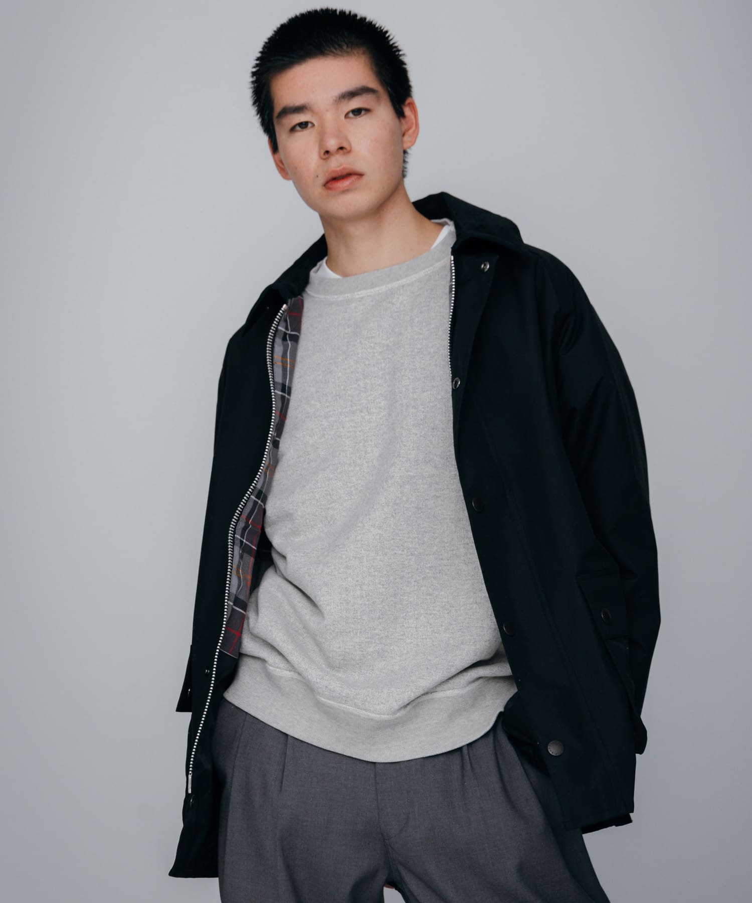 HERILL　Crewneck Sweatshirts Gray 0