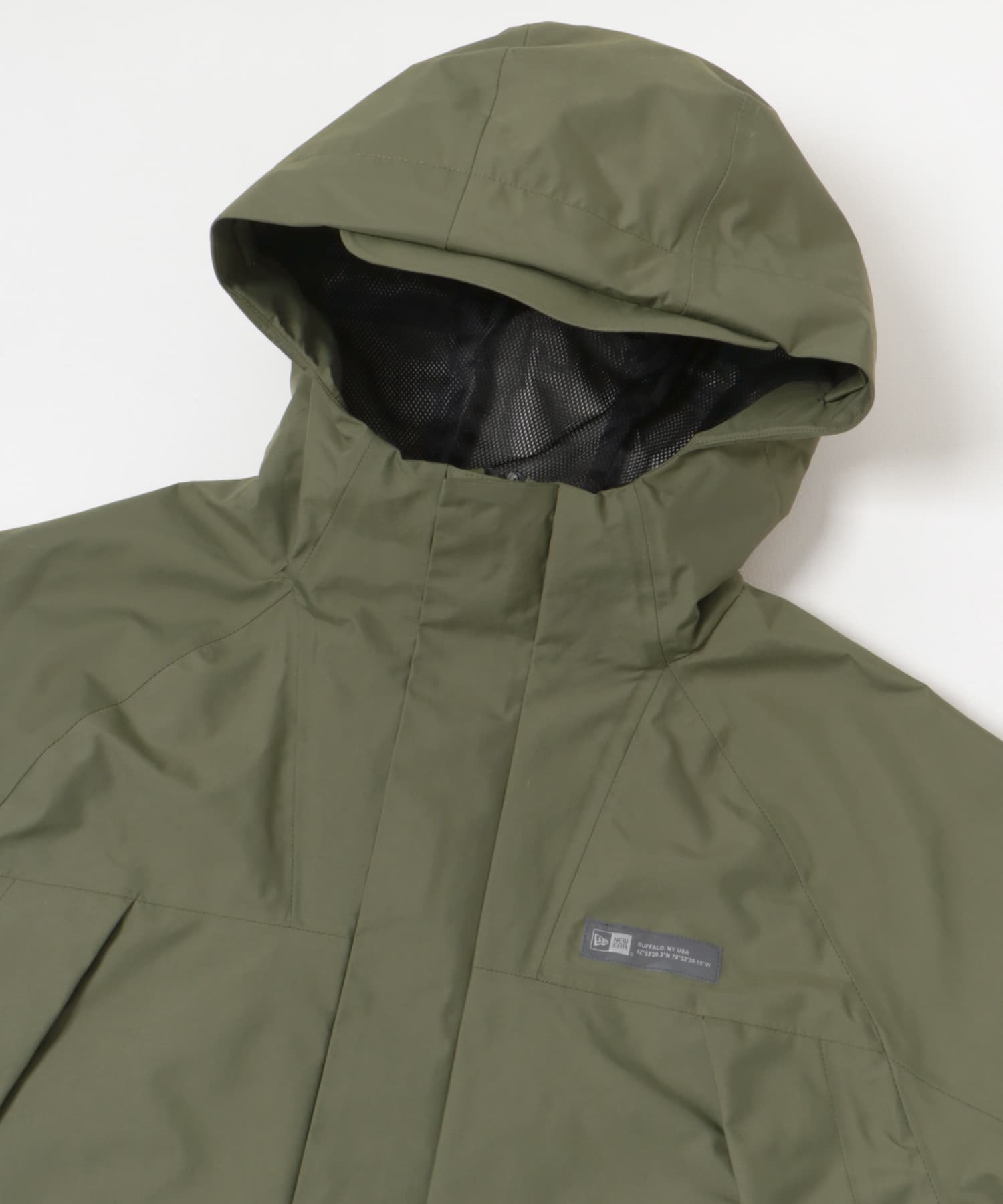 New Era　OD RAIN JKT YOSHIDA OLIVE L