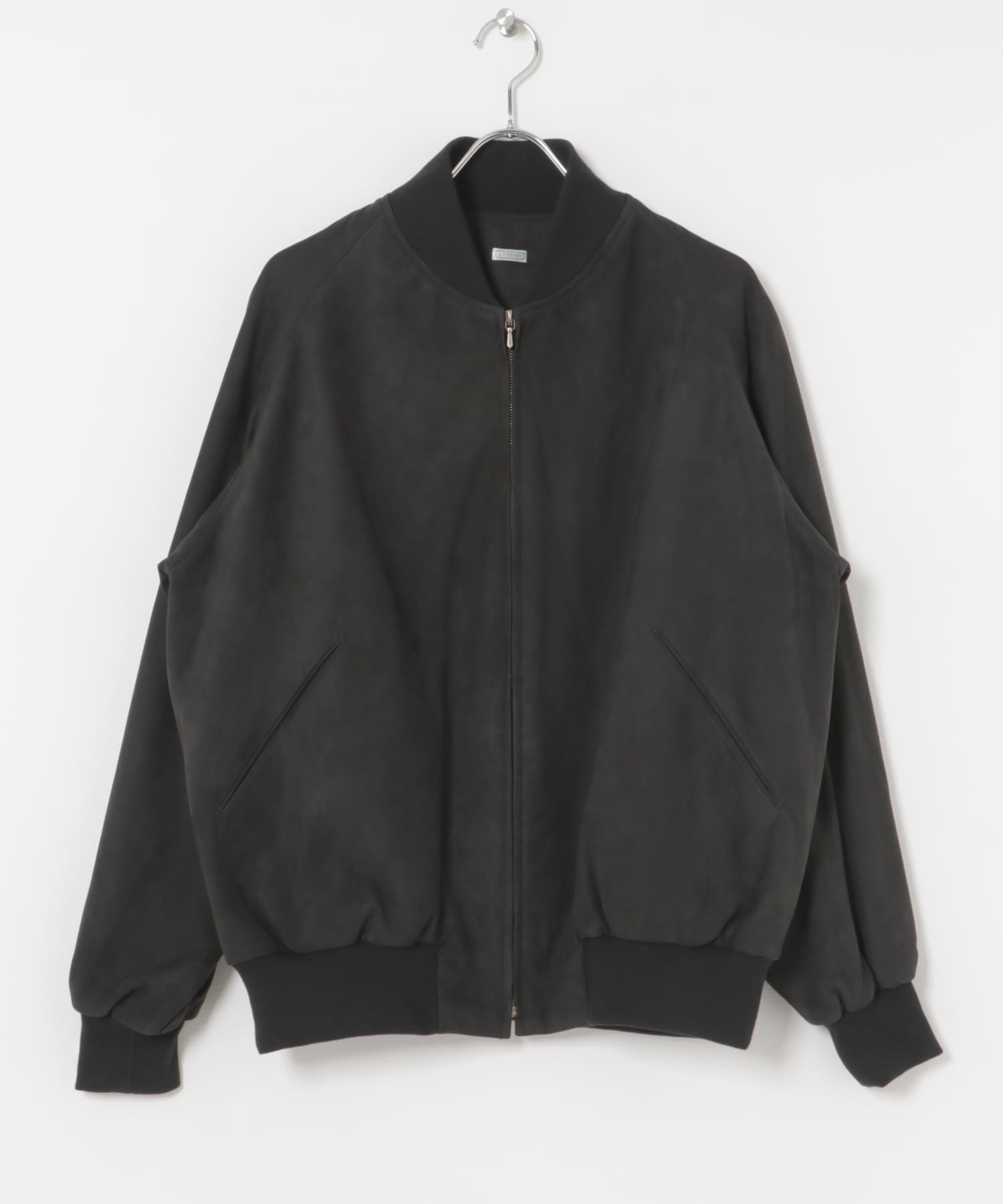 A PRESSE　Nubuck leather Rib Blouson BLACK 2