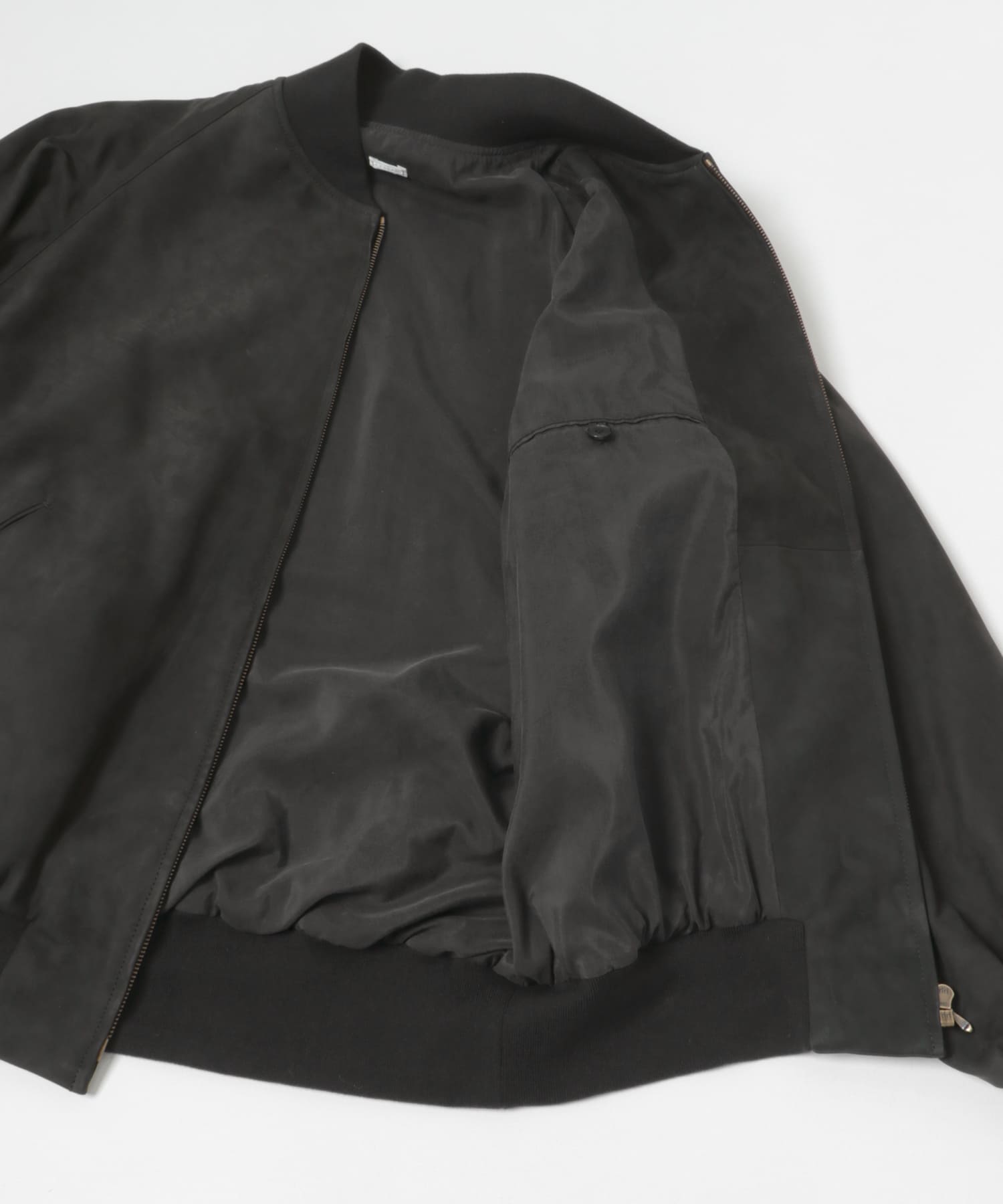 A PRESSE　Nubuck leather Rib Blouson BLACK 2