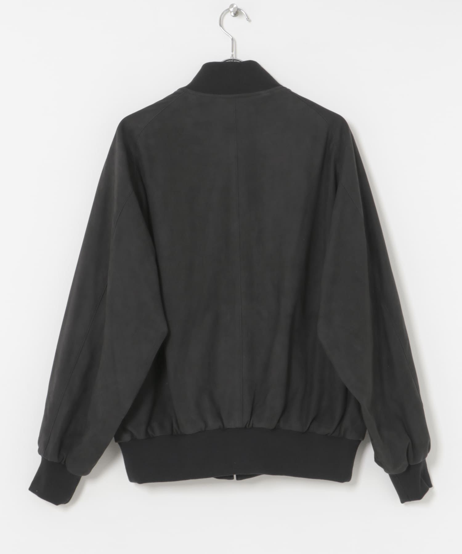 A PRESSE　Nubuck leather Rib Blouson BLACK 2