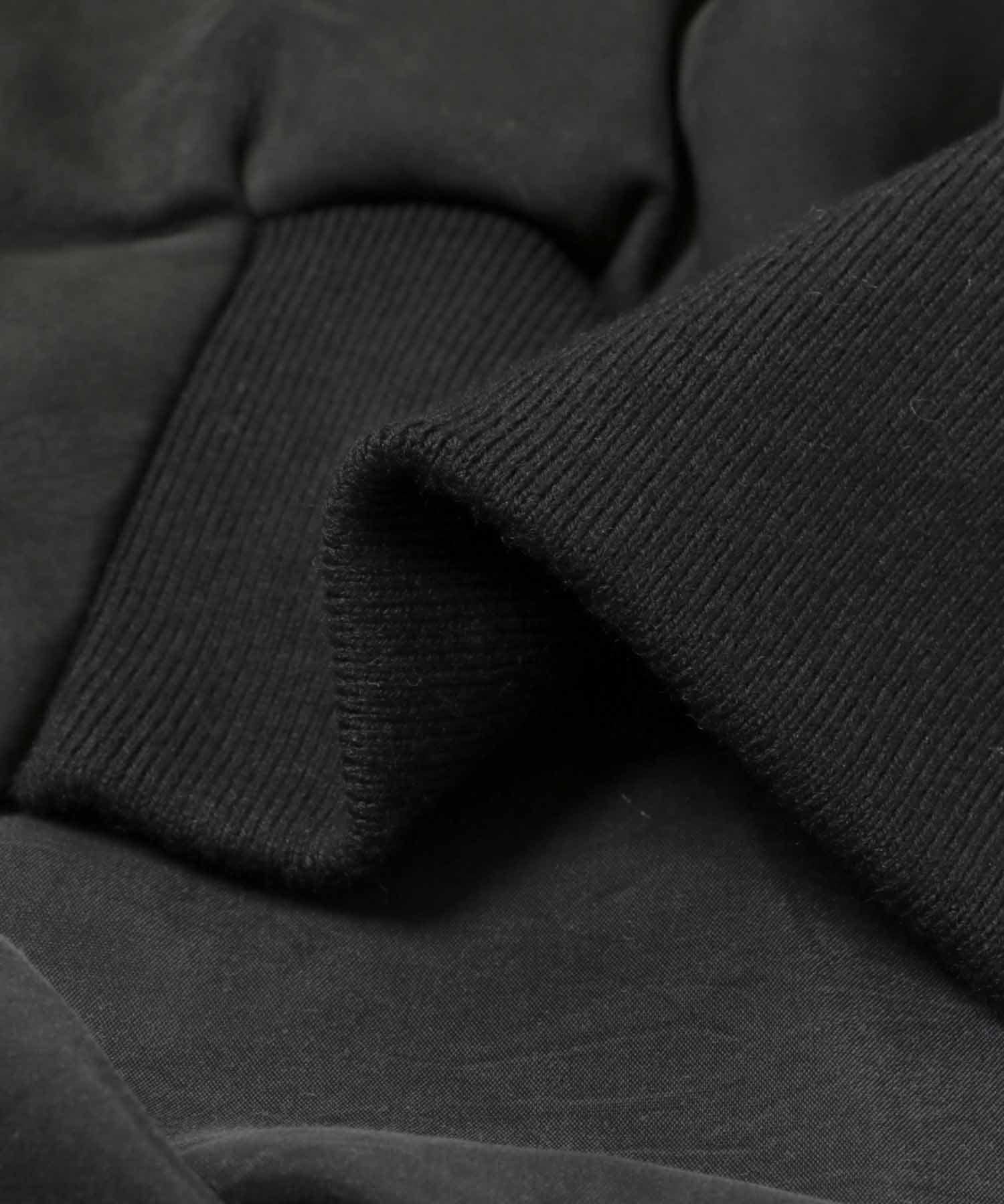 A PRESSE　Nubuck leather Rib Blouson BLACK 2