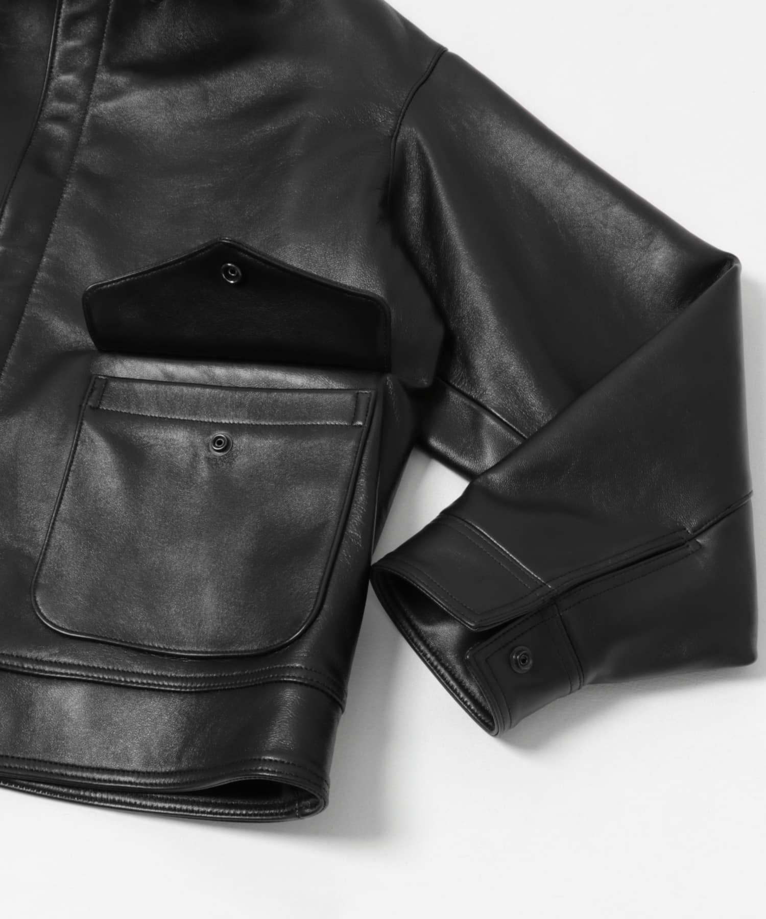 A PRESSE　Type A-2 Leather Flight Jacket BLACK 2