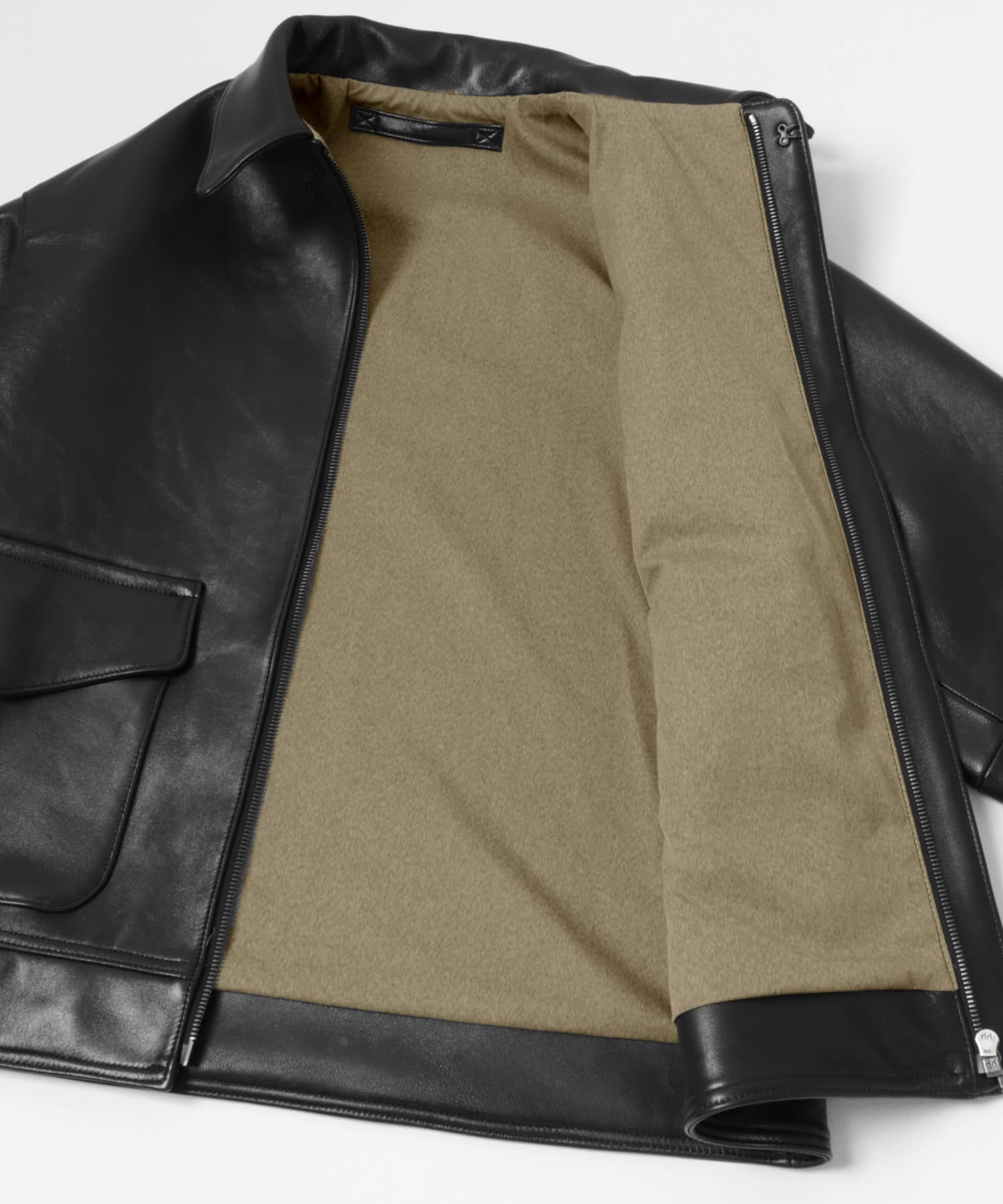 A PRESSE　Type A-2 Leather Flight Jacket BLACK 2