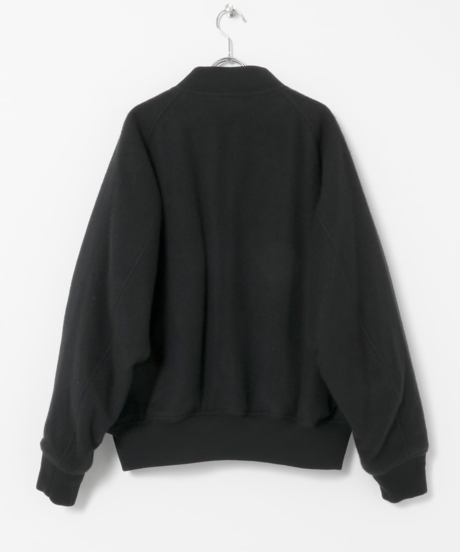 A PRESSE　Cashmere Light Flannel Padding Jacket BLACK 2