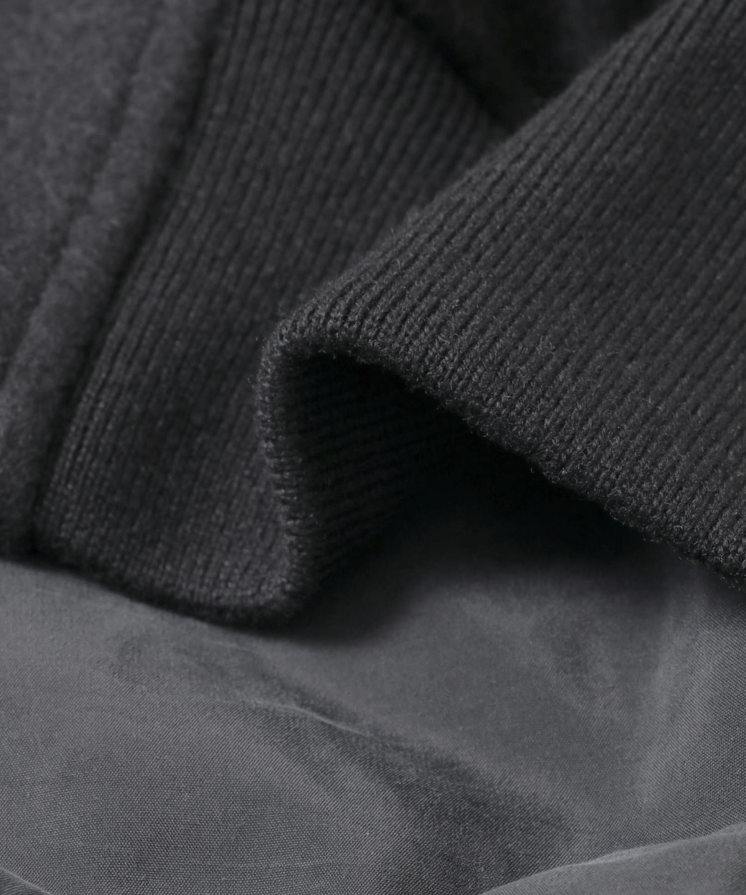 A PRESSE　Cashmere Light Flannel Padding Jacket BLACK 2