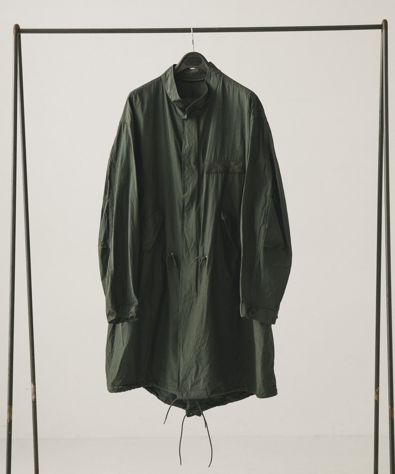 A PRESSE　Silk Taffeta M-65 Fishtail Parka