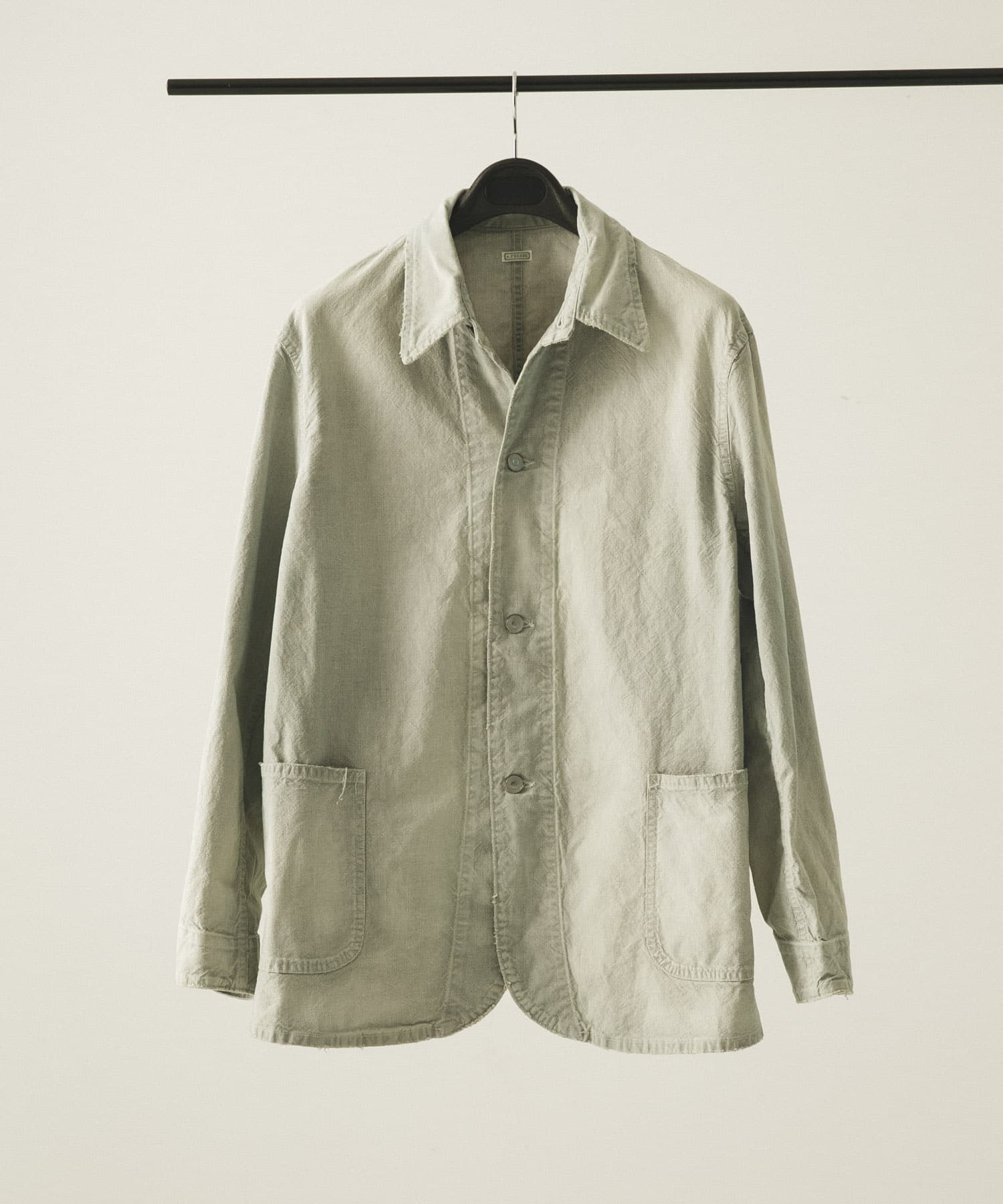 A PRESSE　Indigo Pin Check Coverall