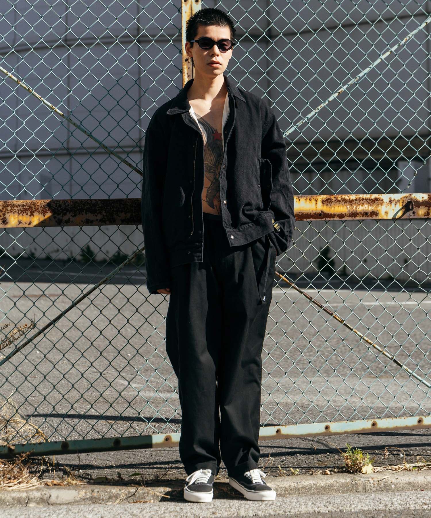A PRESSE　Silk Nep A-1 Jacket BLACK 2