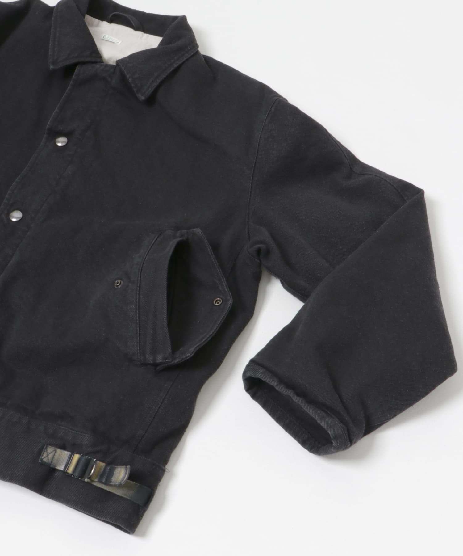 A PRESSE　Silk Nep A-1 Jacket BLACK 2