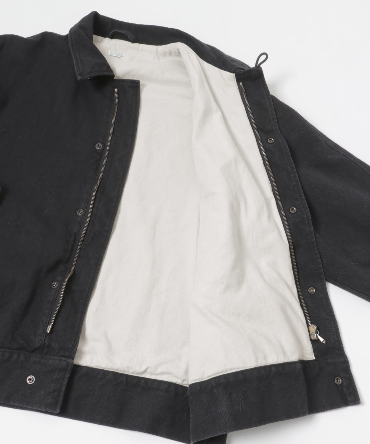 A PRESSE　Silk Nep A-1 Jacket BLACK 2