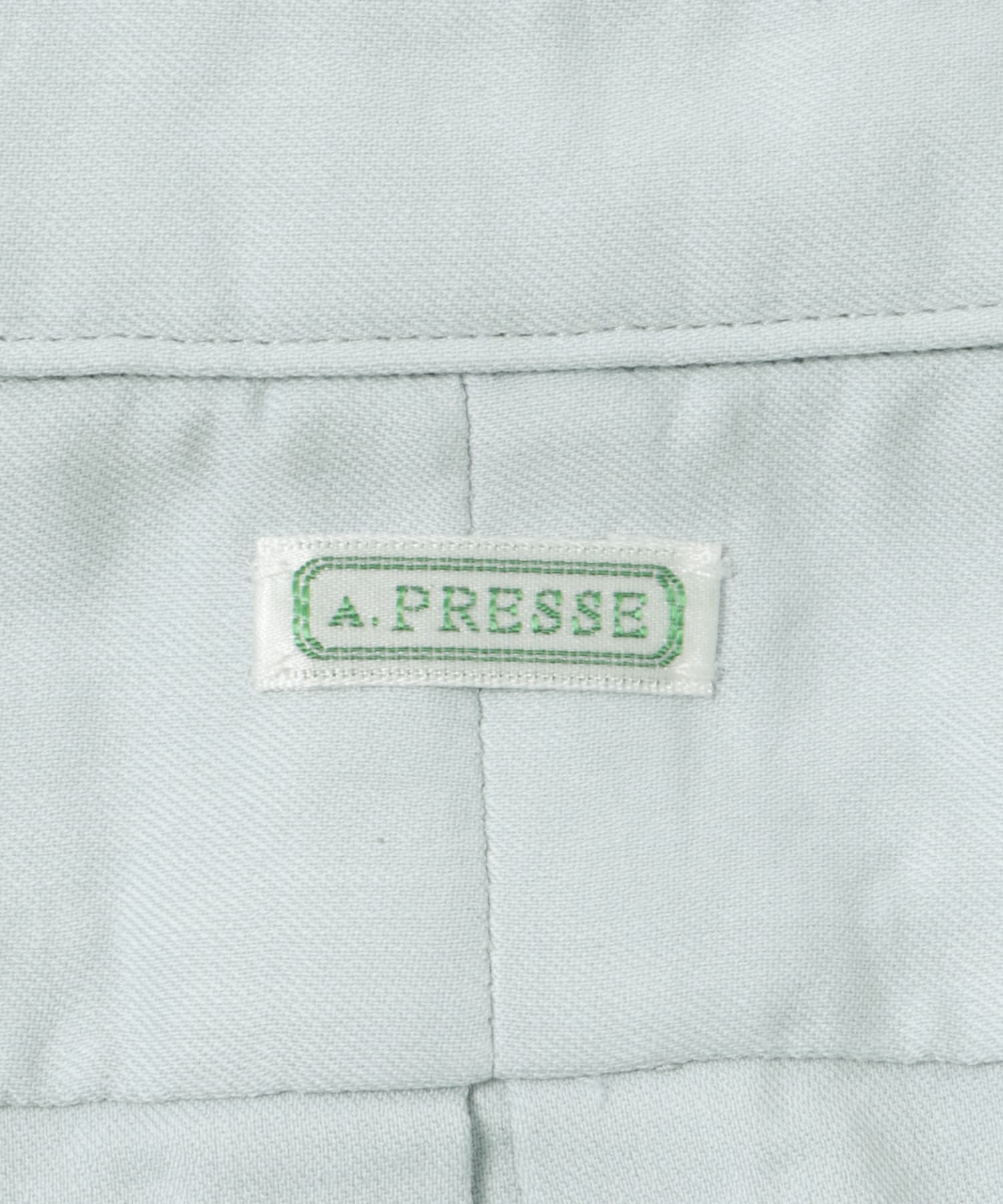 A PRESSE　Double Weave Twill Regular Collar Shirt L.GRAY 2
