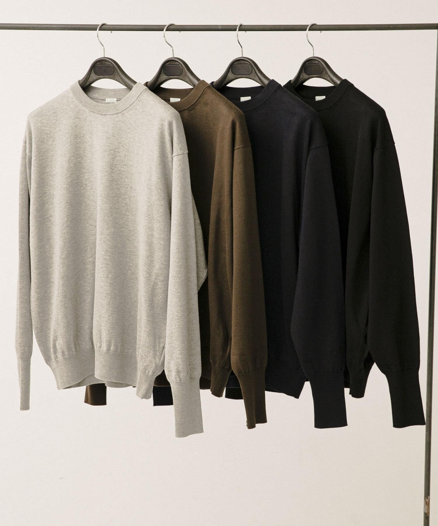 A PRESSE Cotton knit L/S T-Shirt(2 GRAY): トップス｜URBAN RESEARCH
