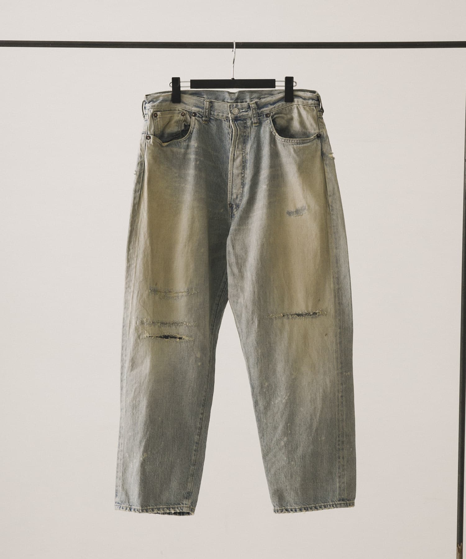 A PRESSE　No.37 Washed Wide Denim Pants