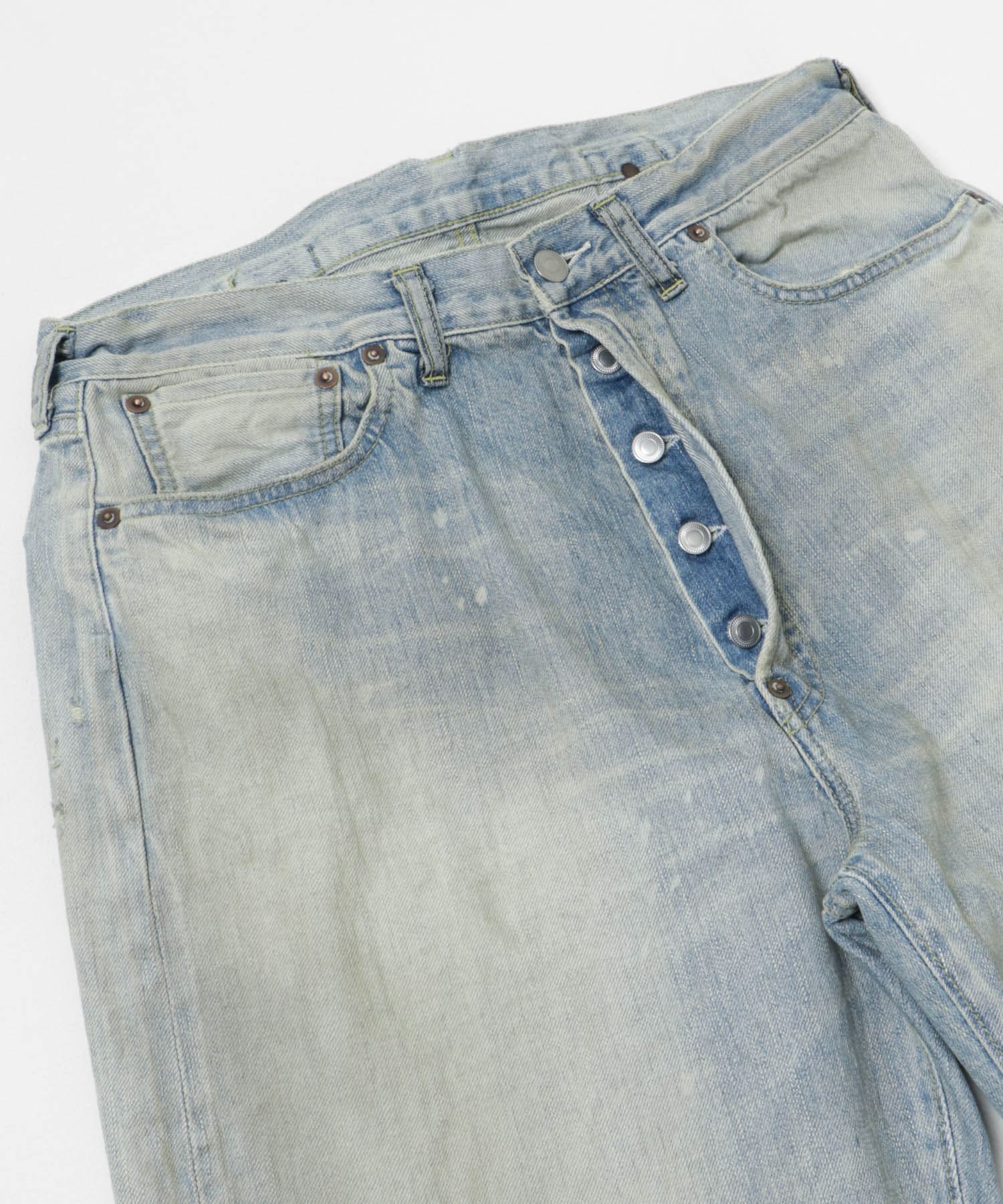 A PRESSE　No.37 Washed Wide Denim Pants BLEACH 30-30