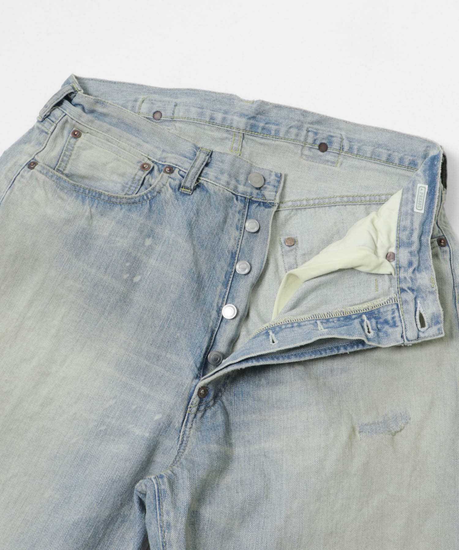A PRESSE　No.37 Washed Wide Denim Pants BLEACH 30-30