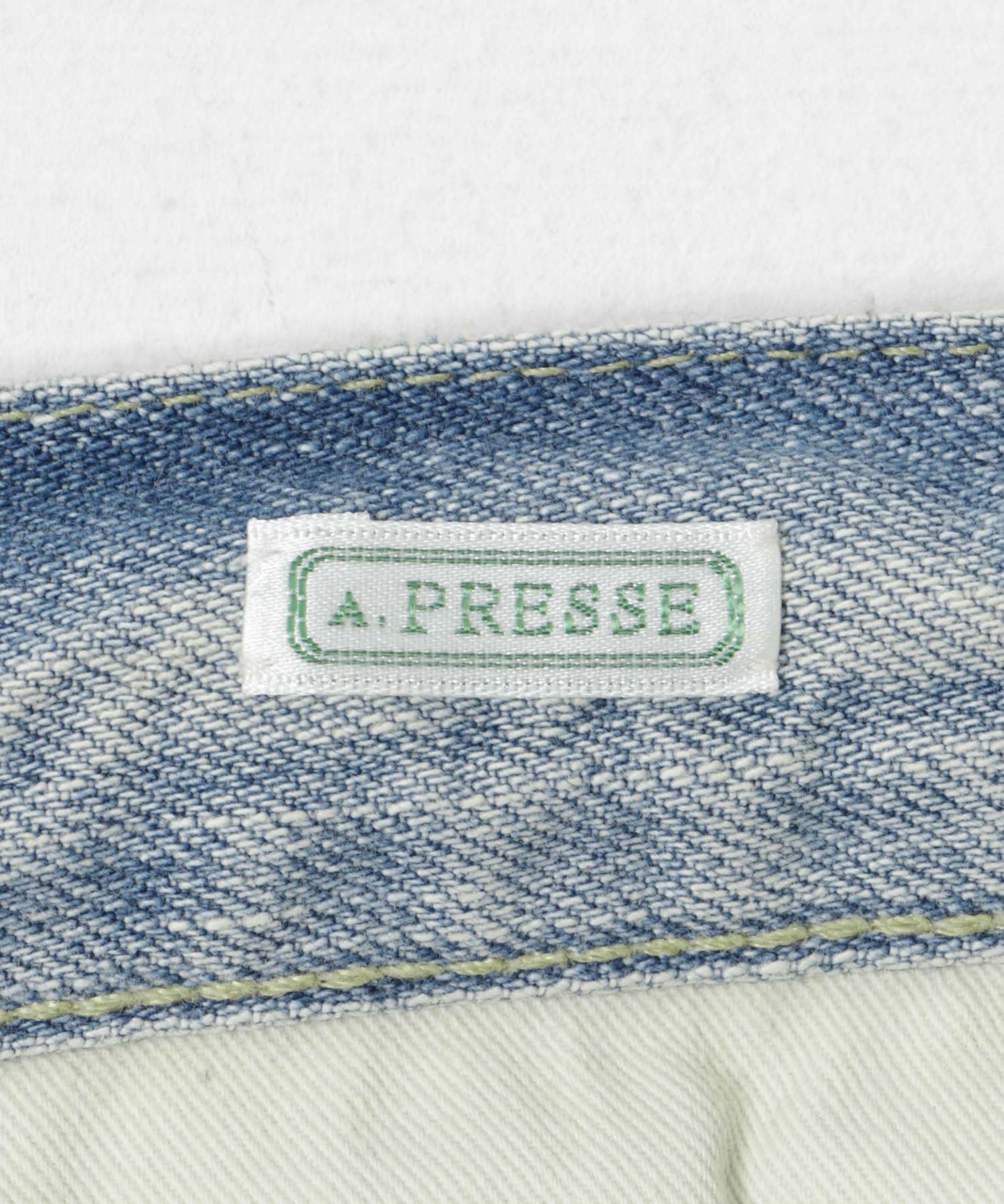 A PRESSE　No.37 Washed Wide Denim Pants BLEACH 32-30