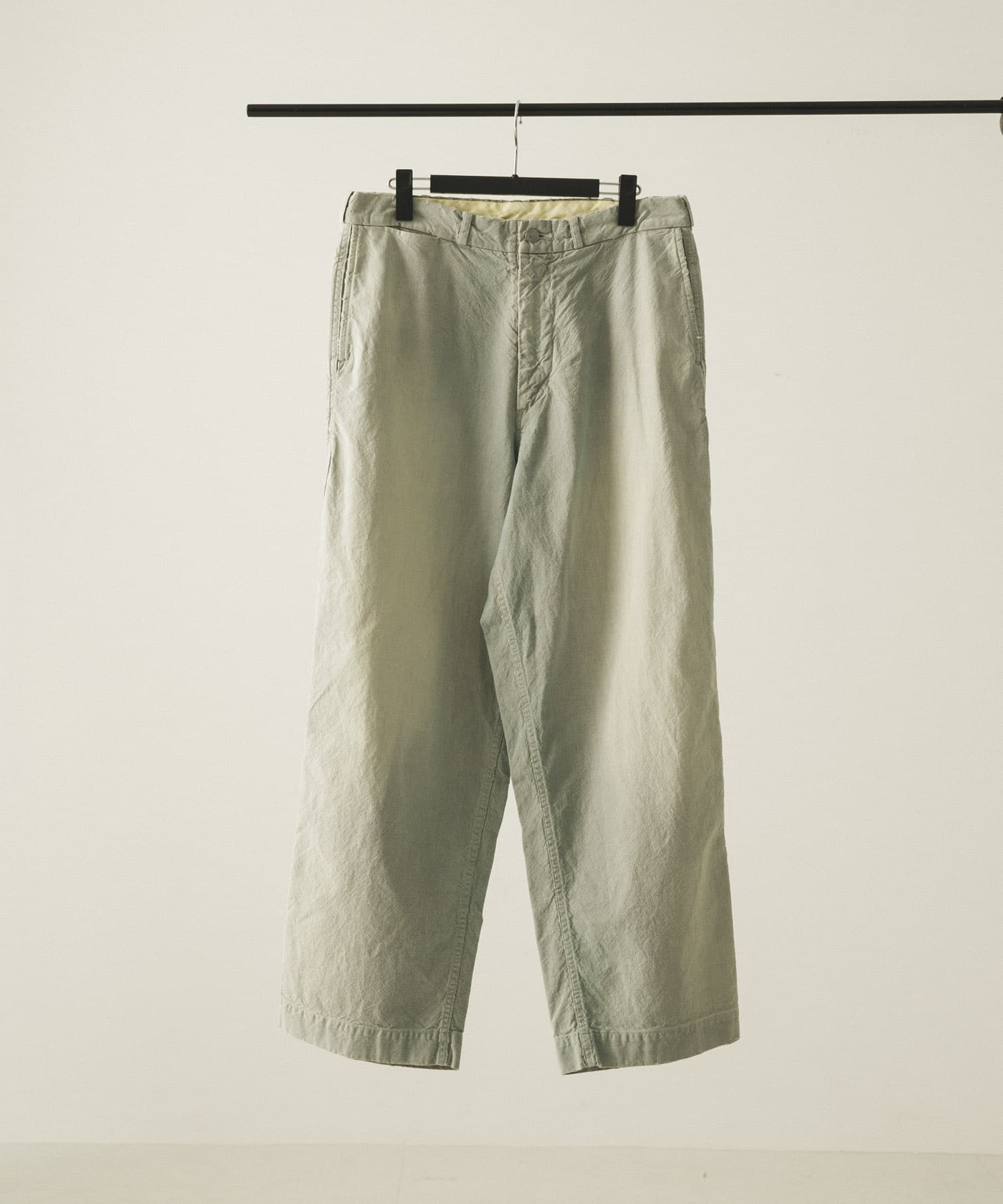 A PRESSE　Indigo Pin Check Work Pants SAX 1