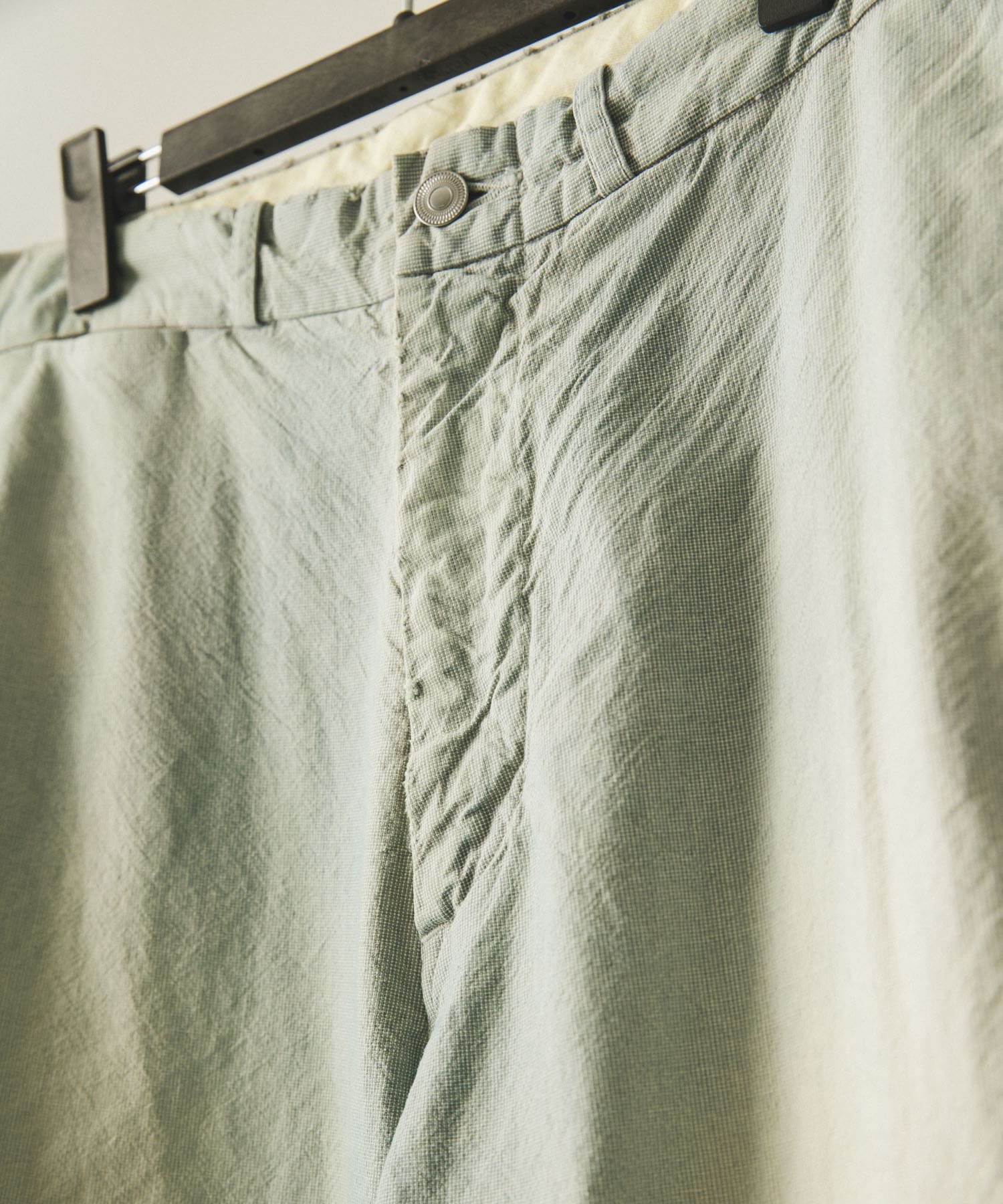 A PRESSE　Indigo Pin Check Work Pants SAX 1