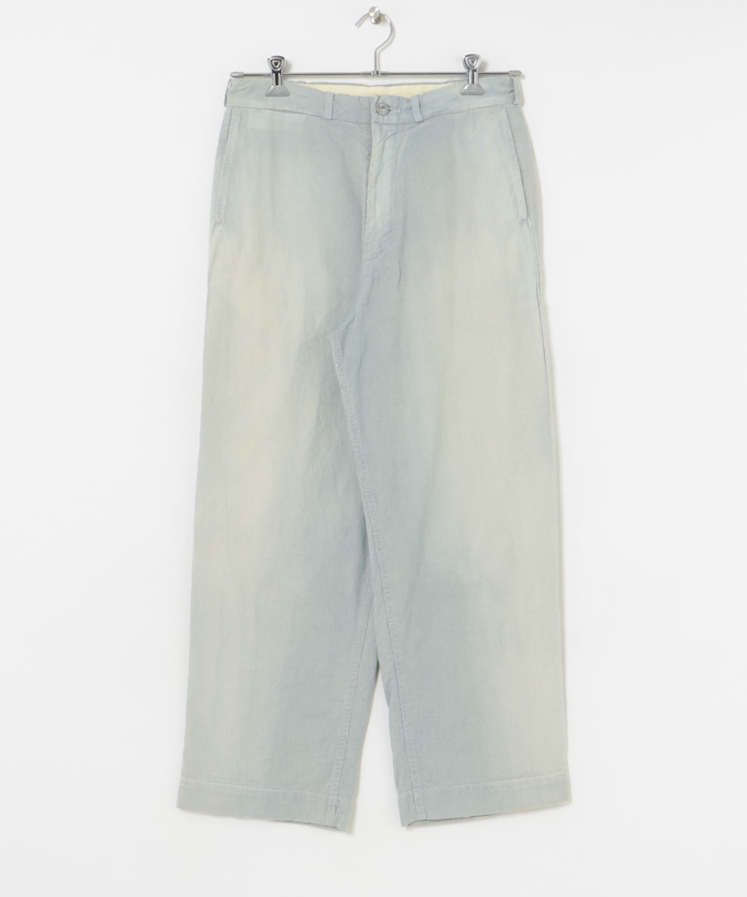 A PRESSE　Indigo Pin Check Work Pants SAX 1