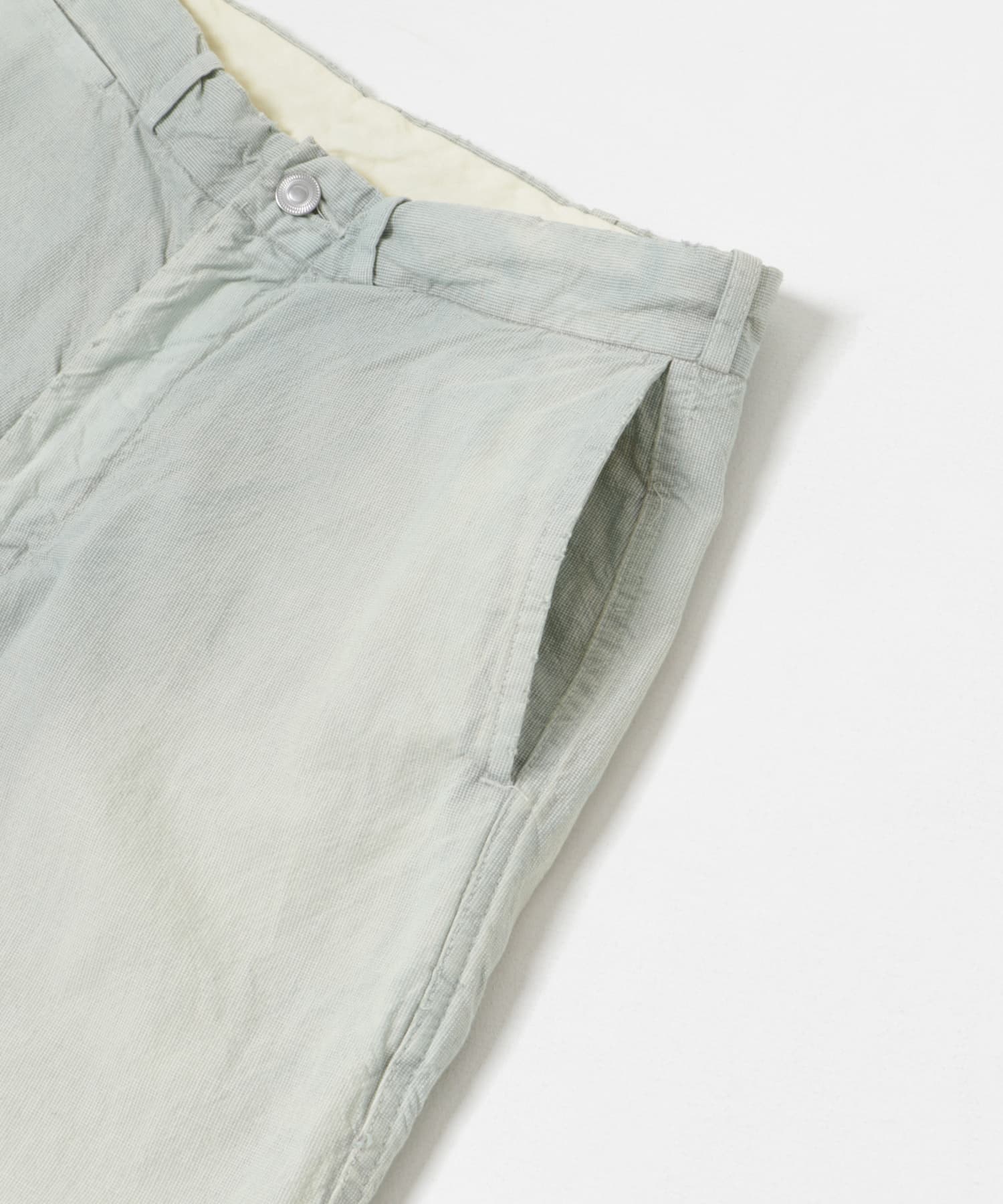 A PRESSE　Indigo Pin Check Work Pants SAX 1