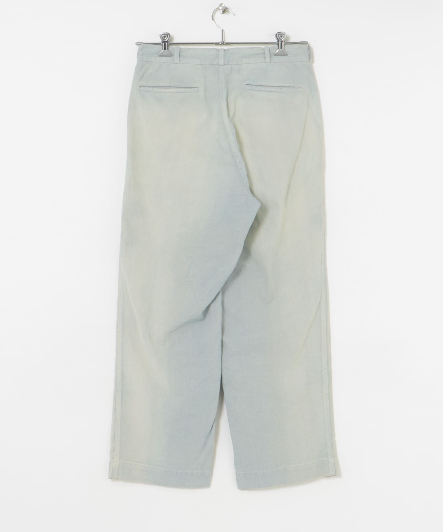 A PRESSE　Indigo Pin Check Work Pants SAX 1