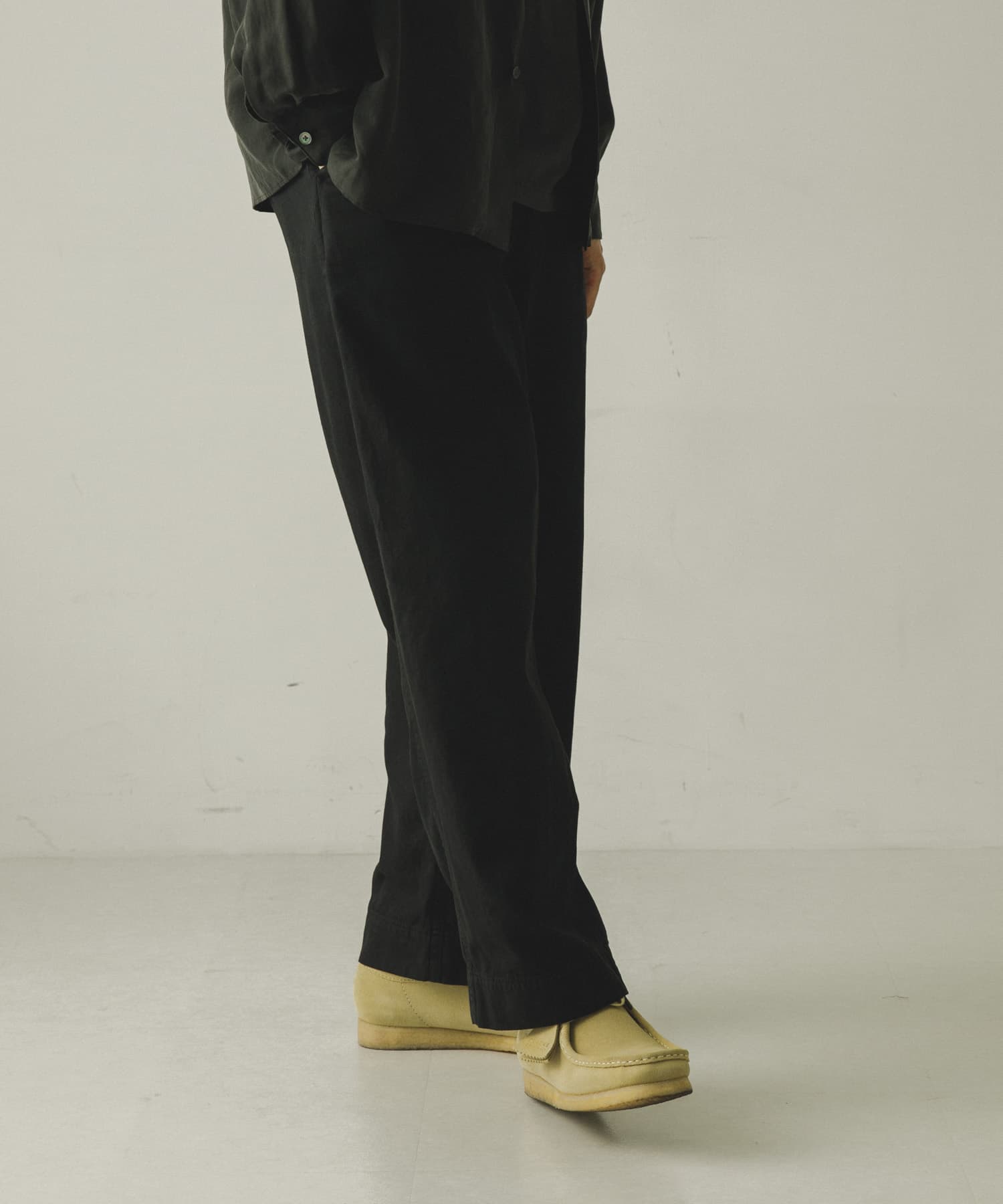 A PRESSE　Vintage Chino Trousers BLACK 1