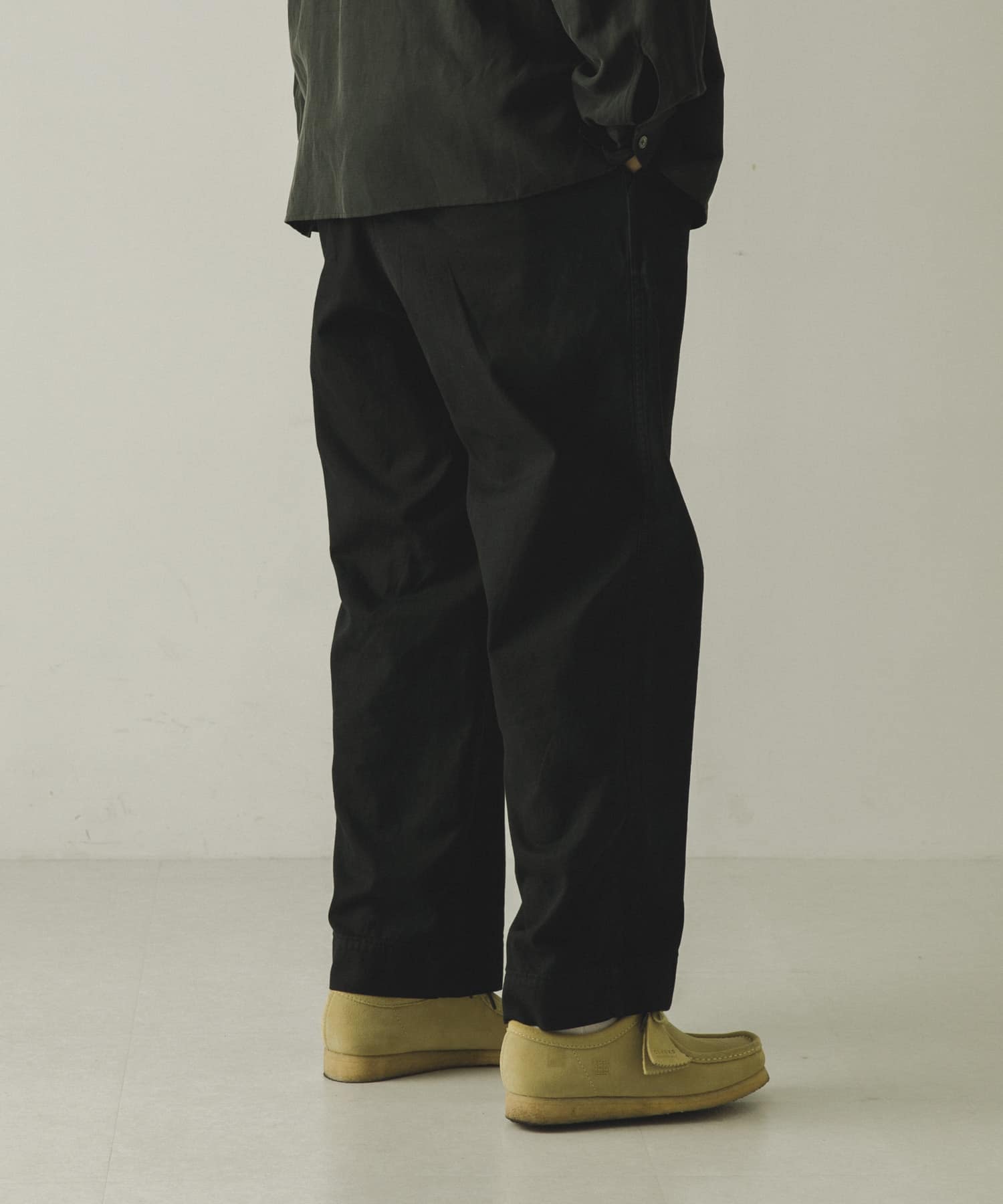 A PRESSE　Vintage Chino Trousers BLACK 1