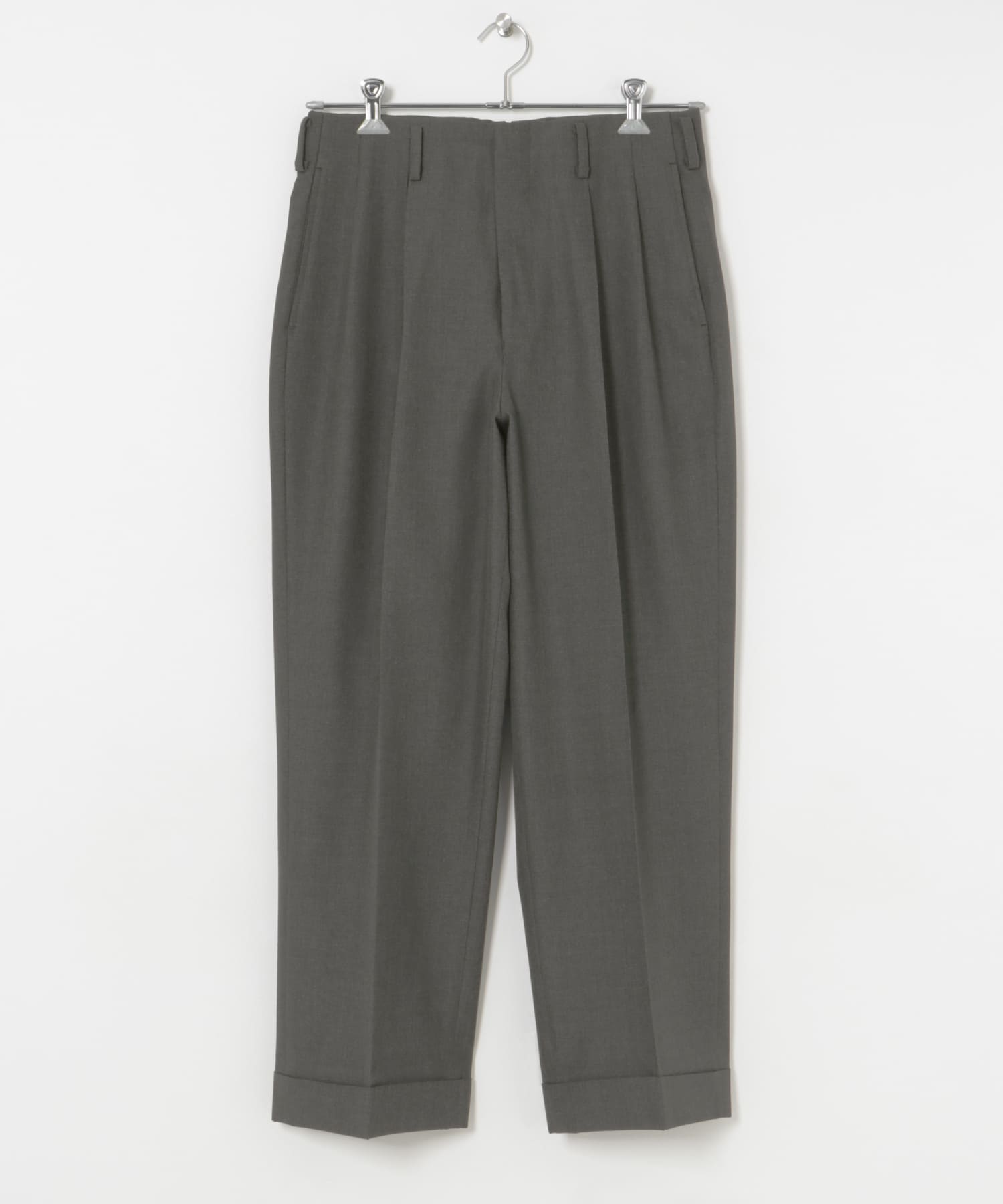 A PRESSE　Wool Gabardine Trousers
