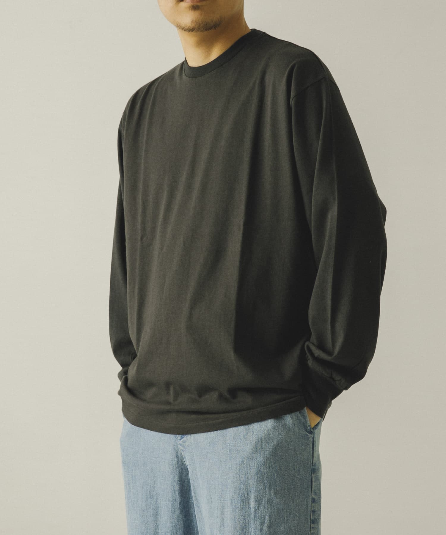 A PRESSE　Cashmere Blend LS T-Shirt