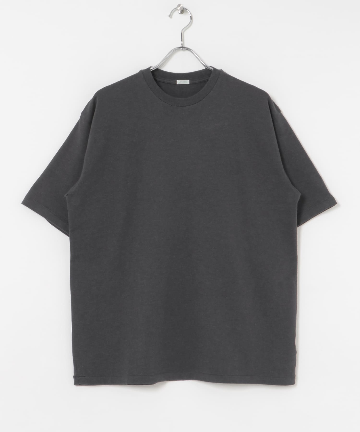 A PRESSE　Cashmere Blend SS T-Shirt CHARCOAL 2