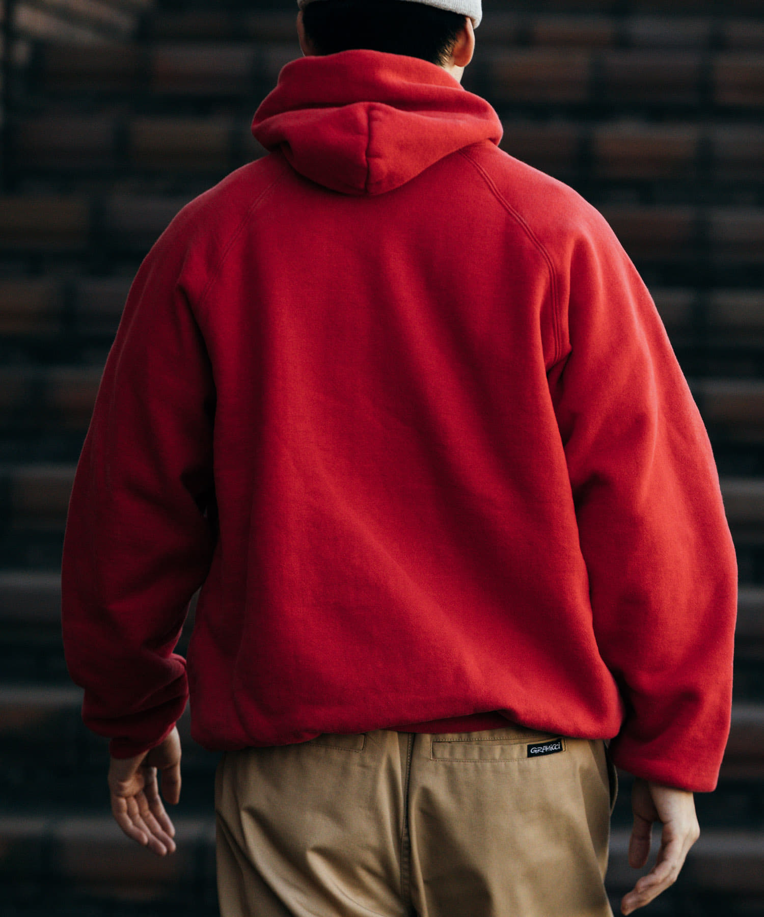 A PRESSE　Vintage Sweat Hoodie RED 2