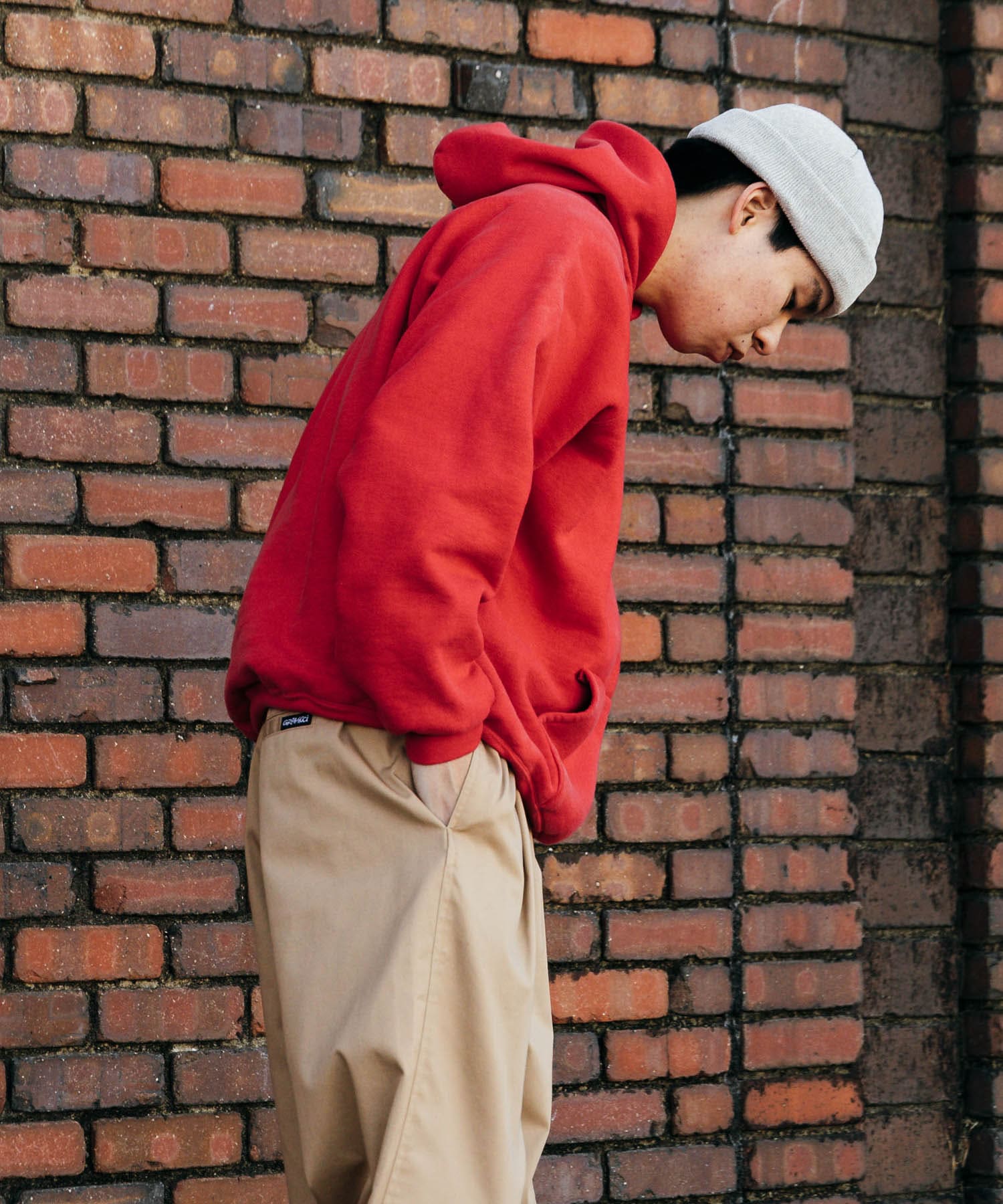 A PRESSE　Vintage Sweat Hoodie RED 2